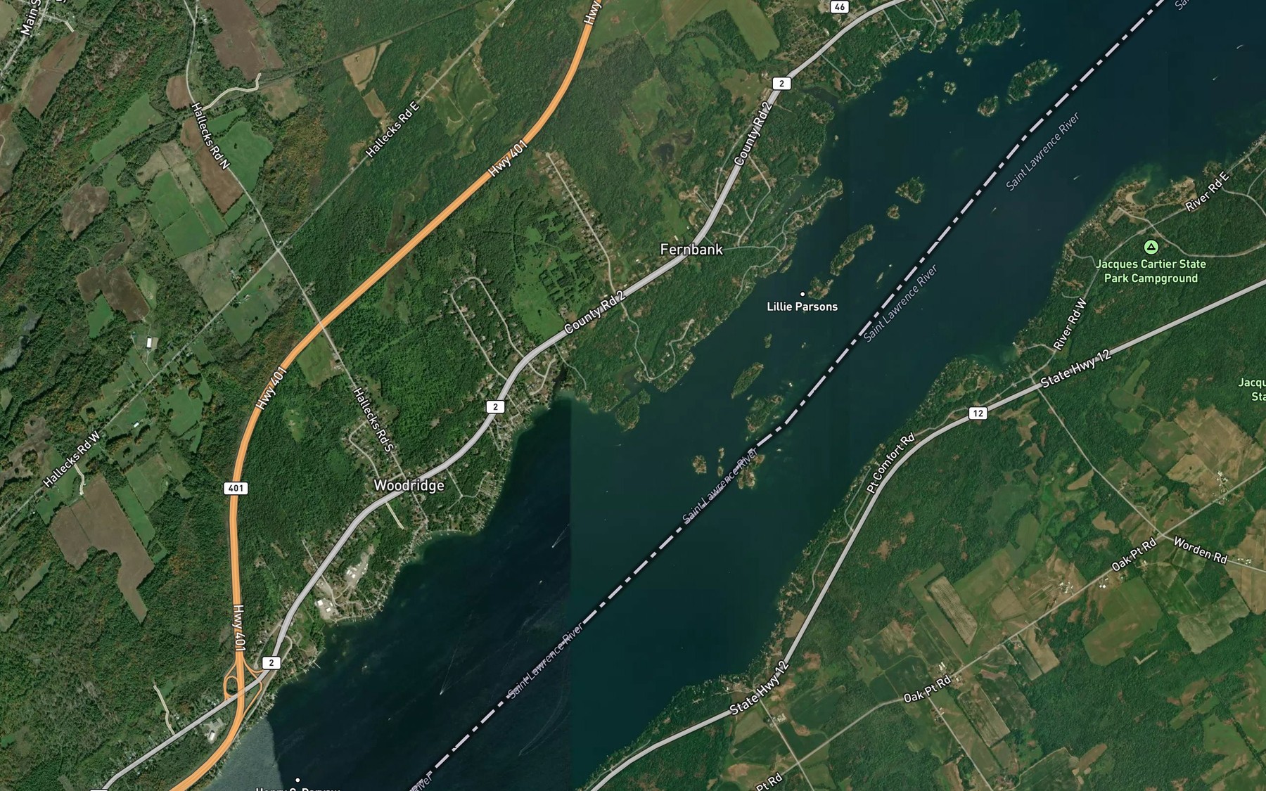 Satellite map of the Mollys Gut