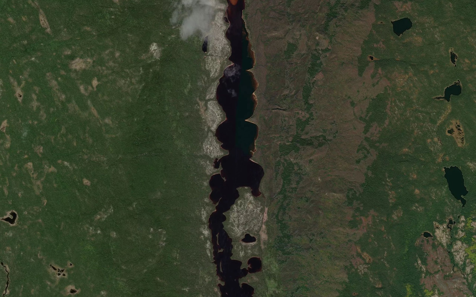 Satellite map of the Lac Nenikukupahu
