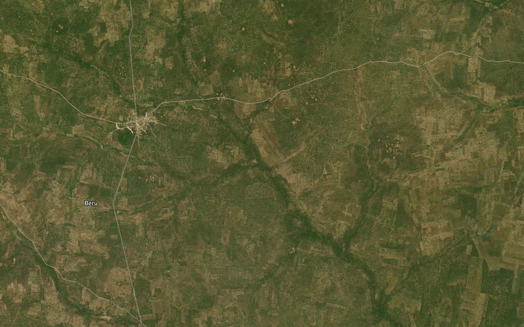 Satellite map of the River Shuri