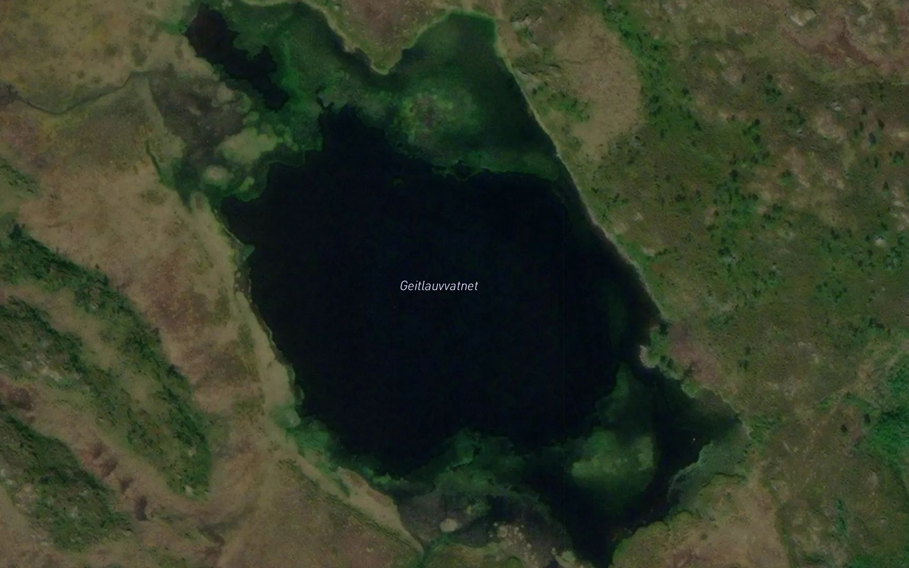 Satellite map of the Geitlauvvatnet
