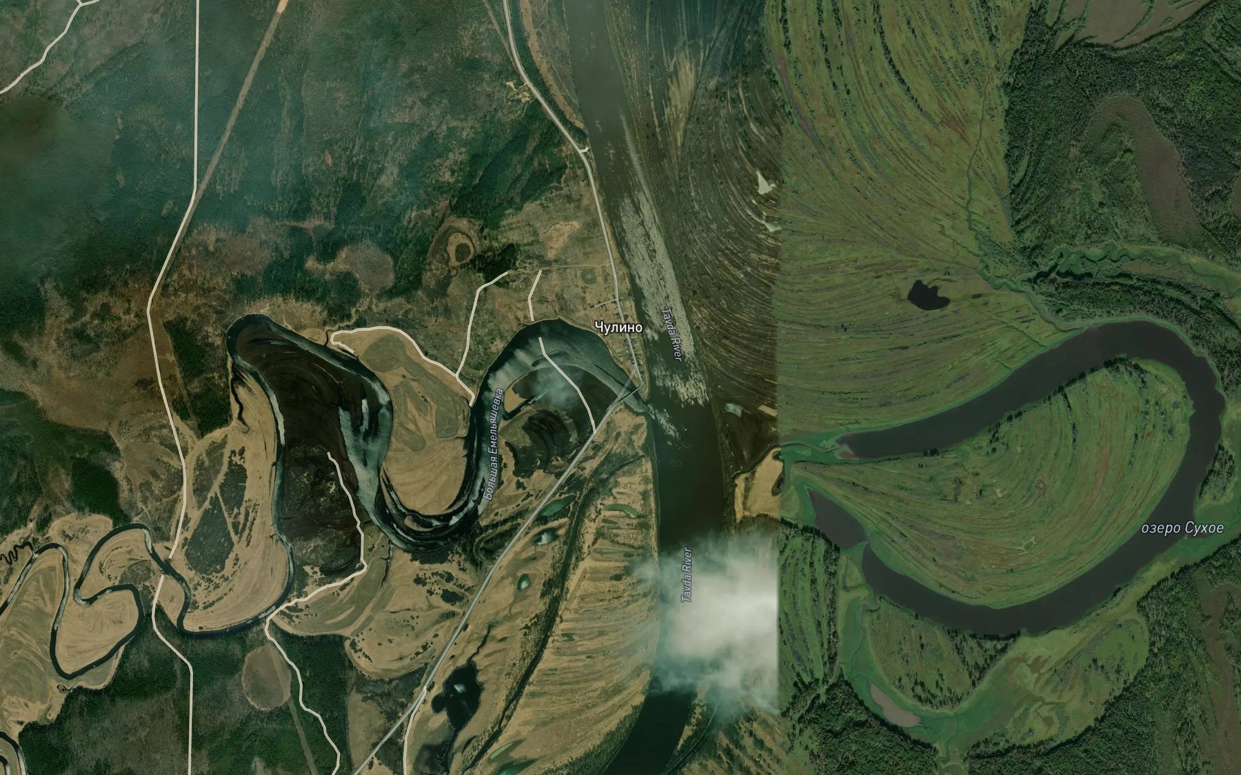Satellite map of the Bol'shaya Yemel'yashevka