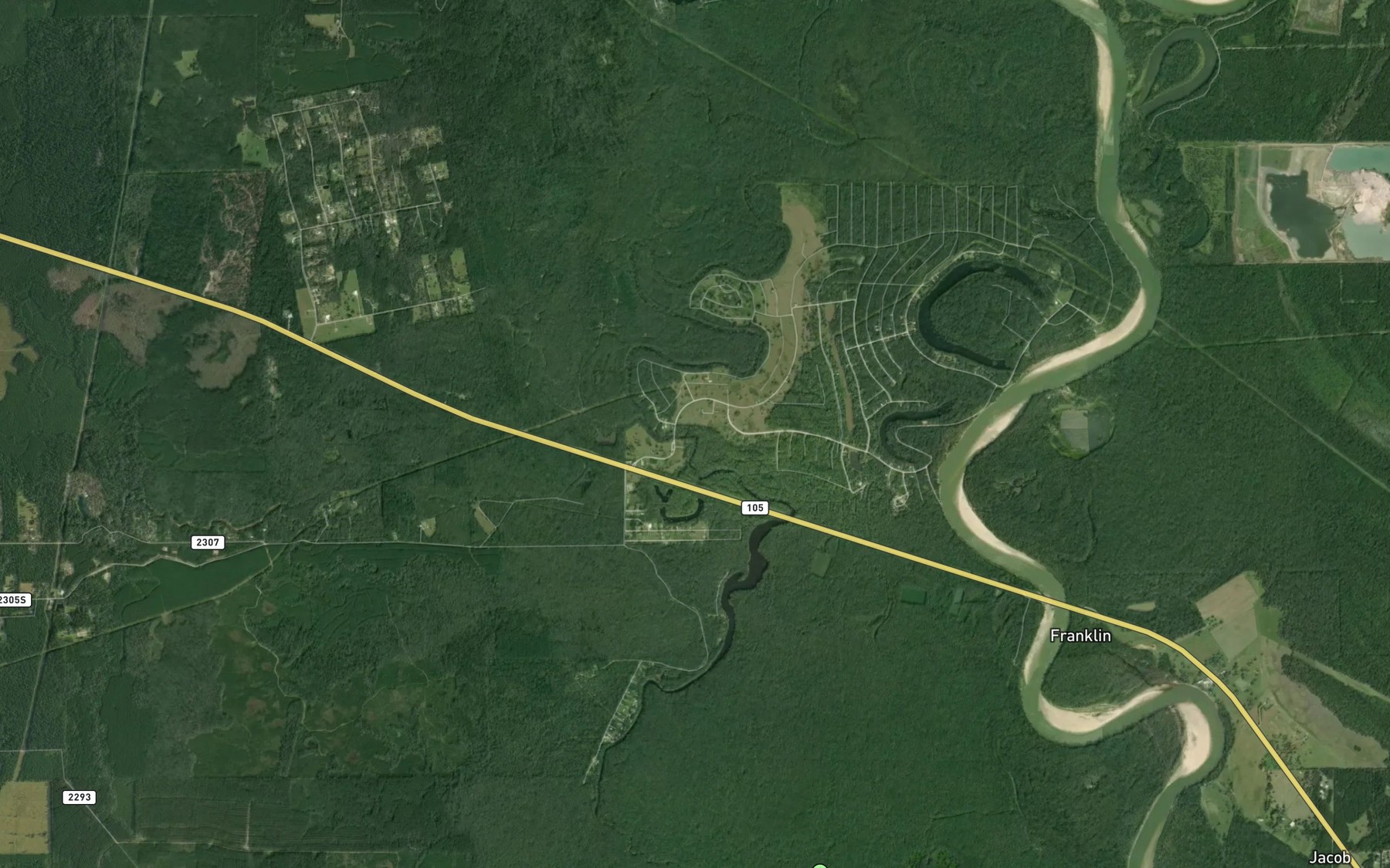 Satellite map of the Gaylor Lake