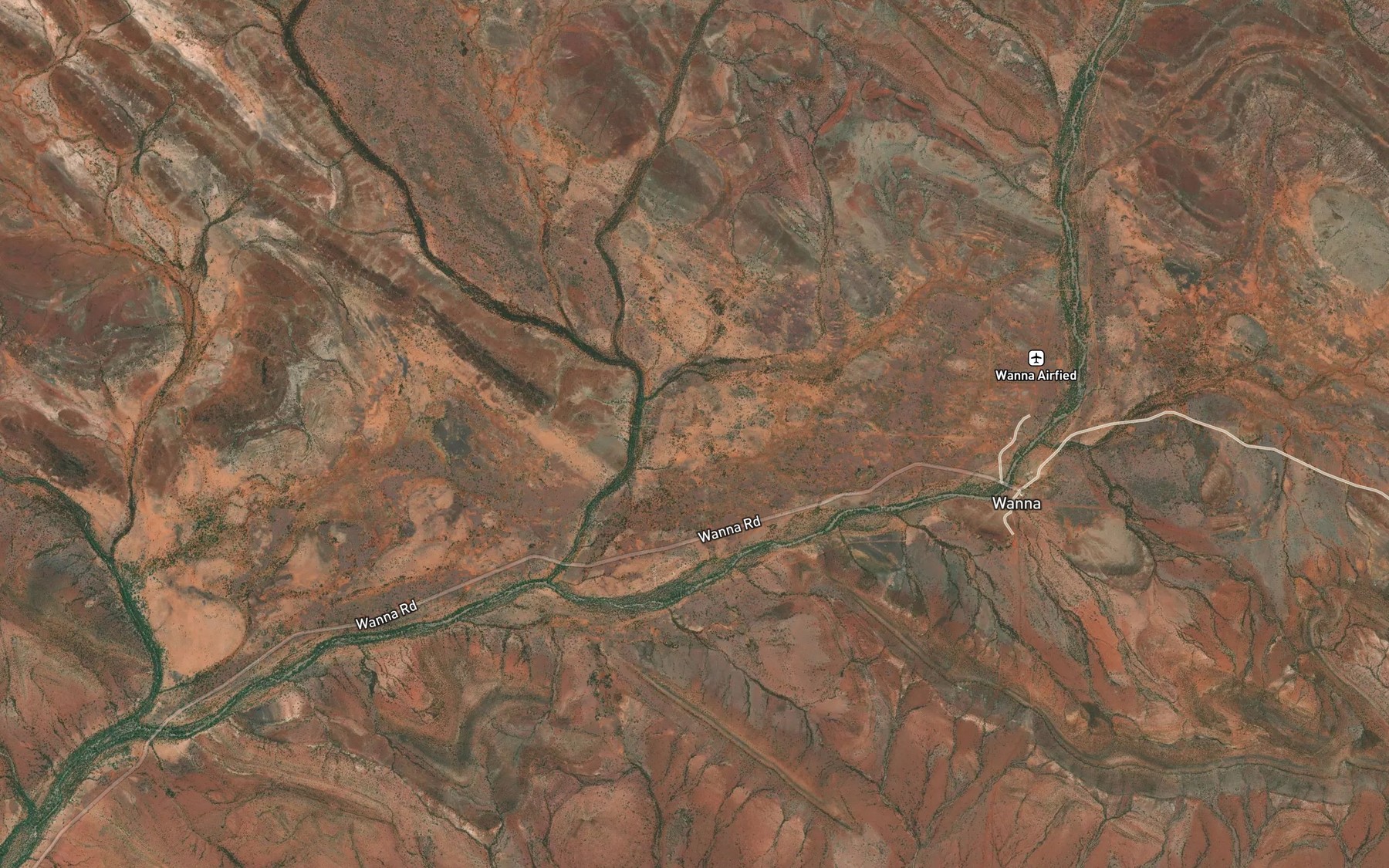 Satellite map of the Edie Creek