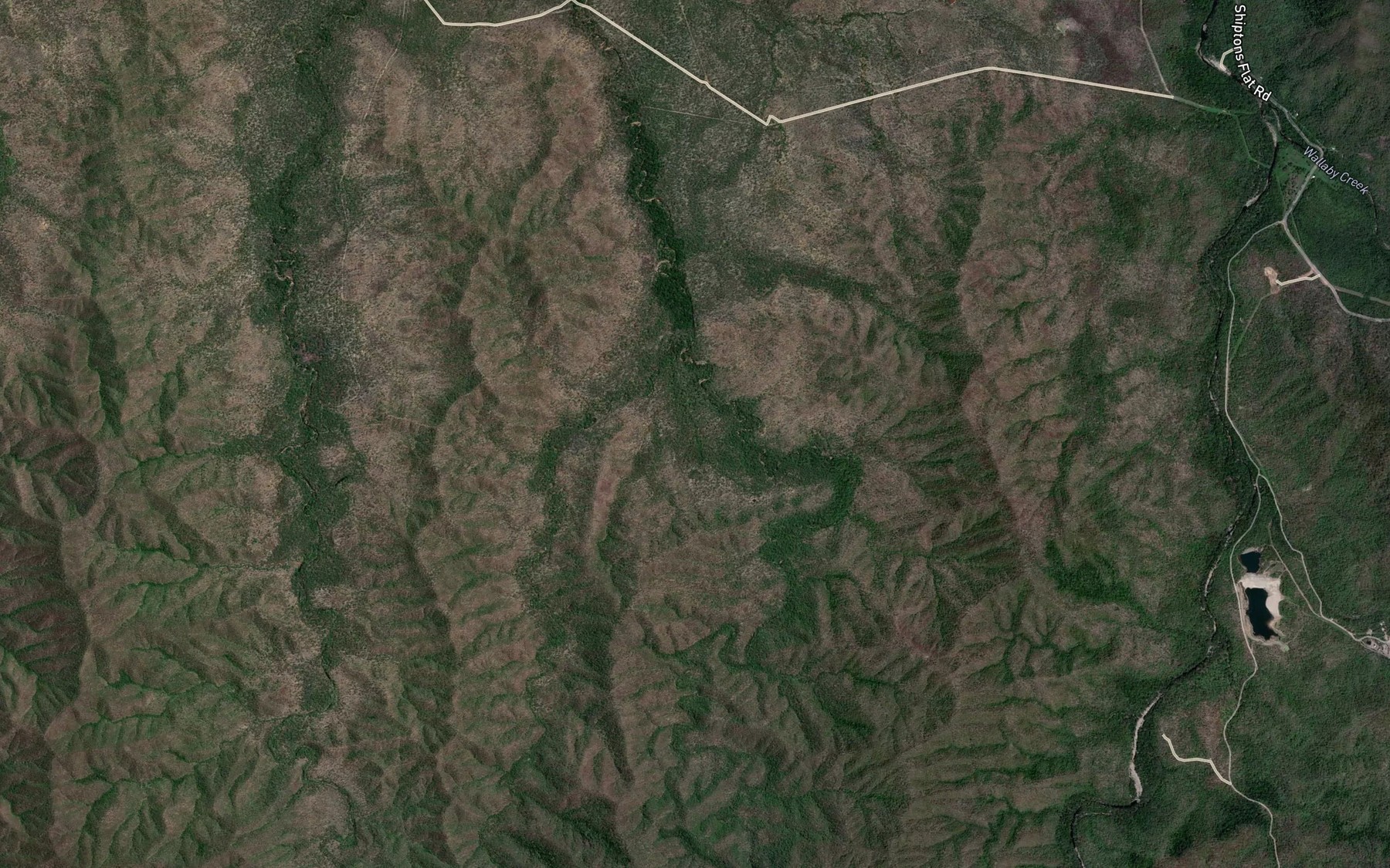 Satellite map of the Patching Creek