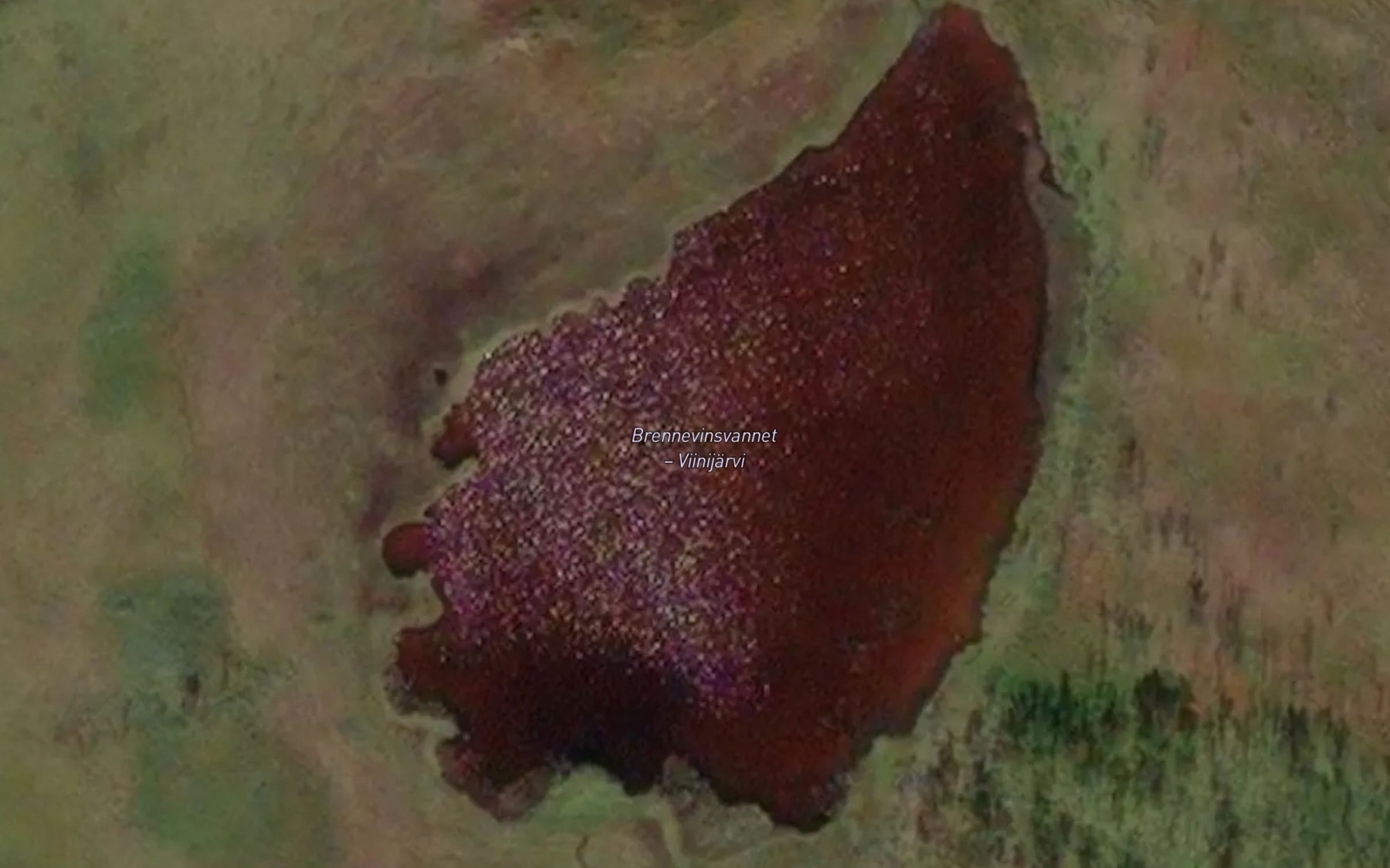Satellite map of the Brennevinsvatnet
