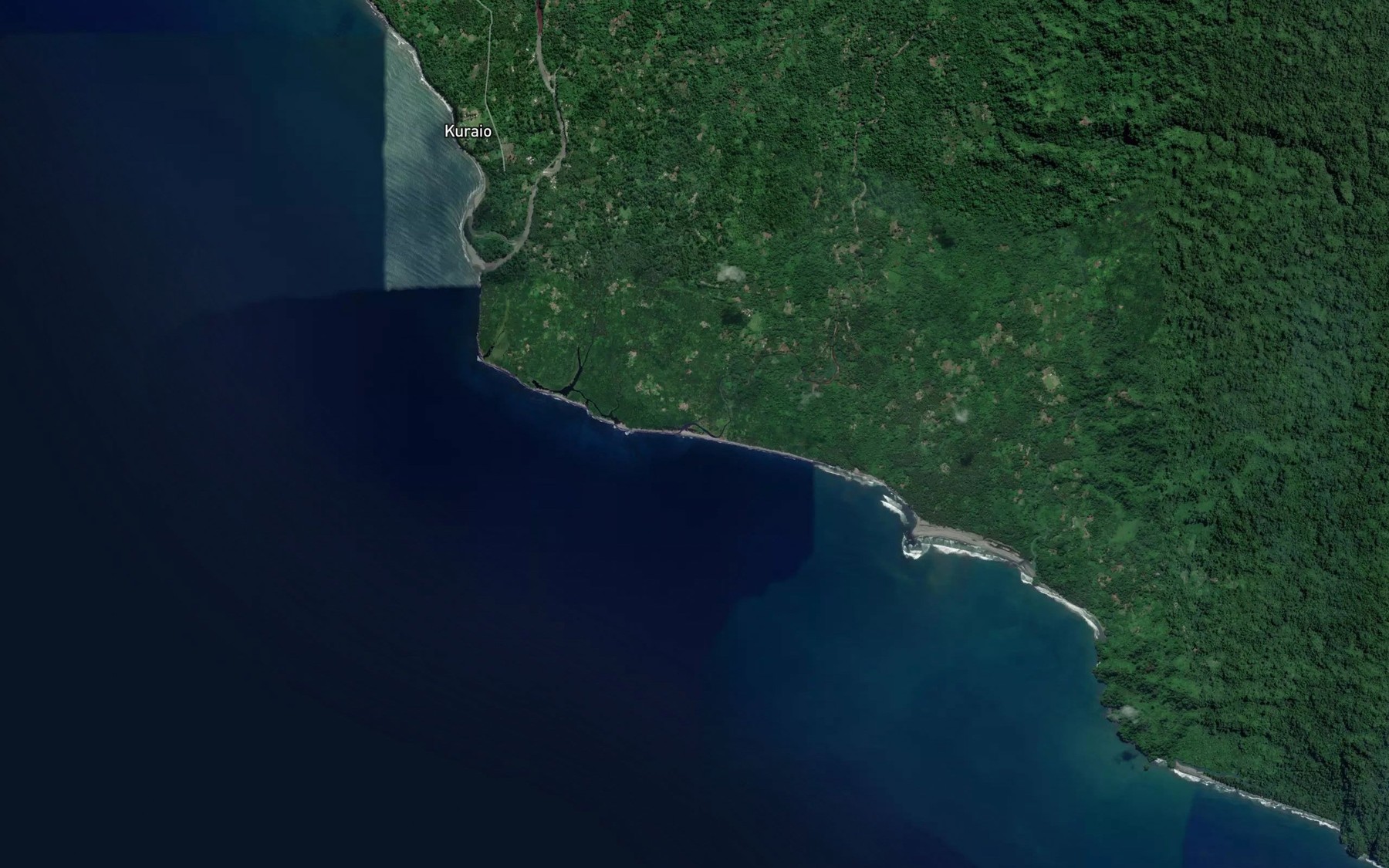 Satellite map of the Tauri River