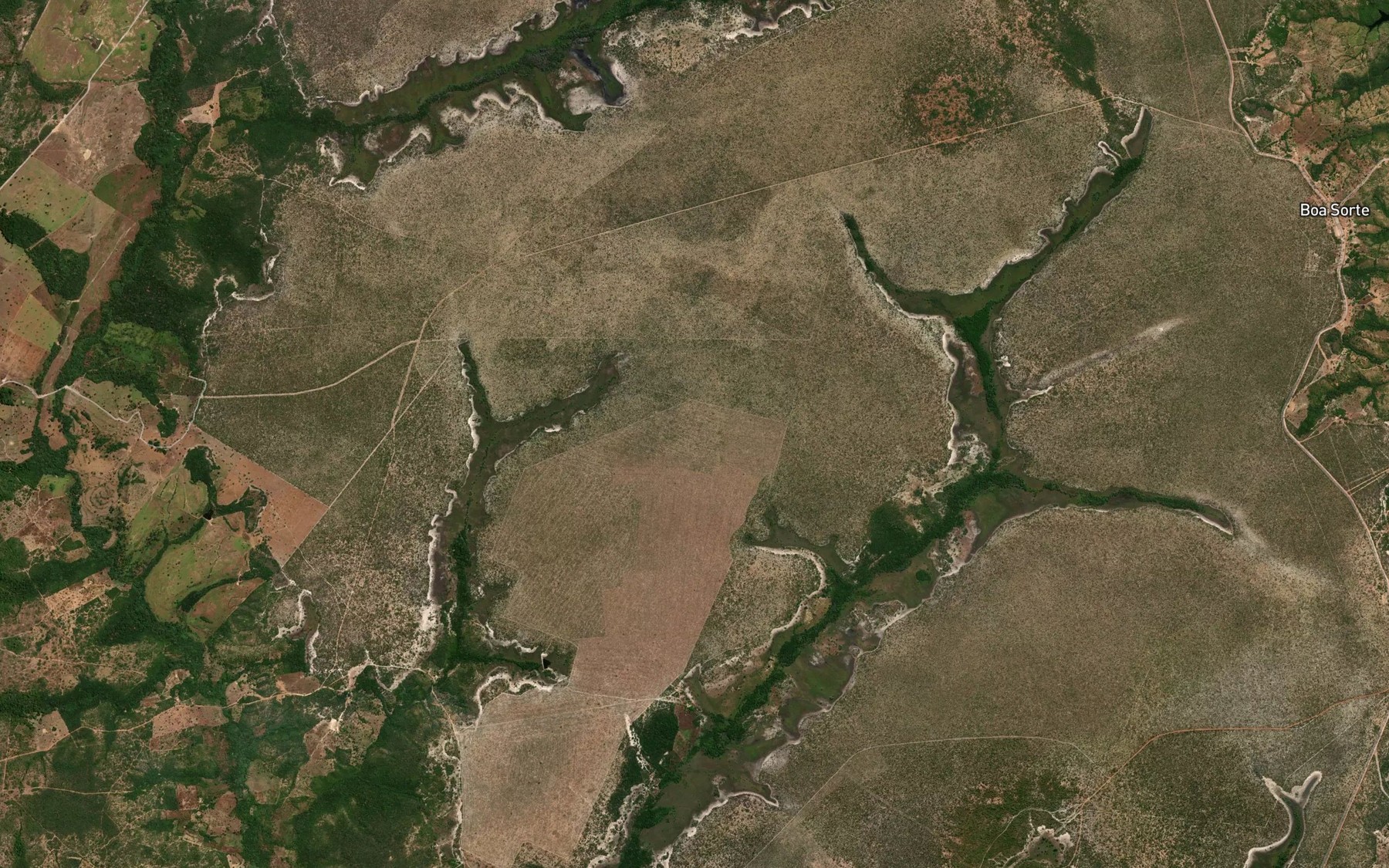 Satellite map of the Ribeirao Morro Branco