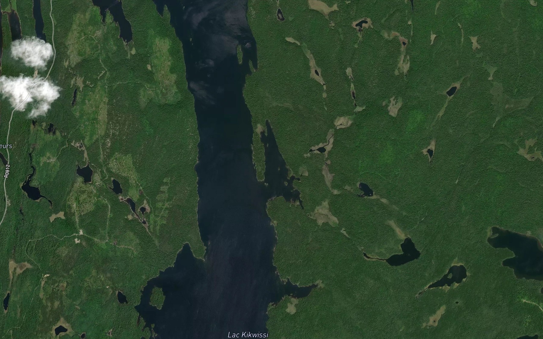 Satellite map of the Baie Gaudet