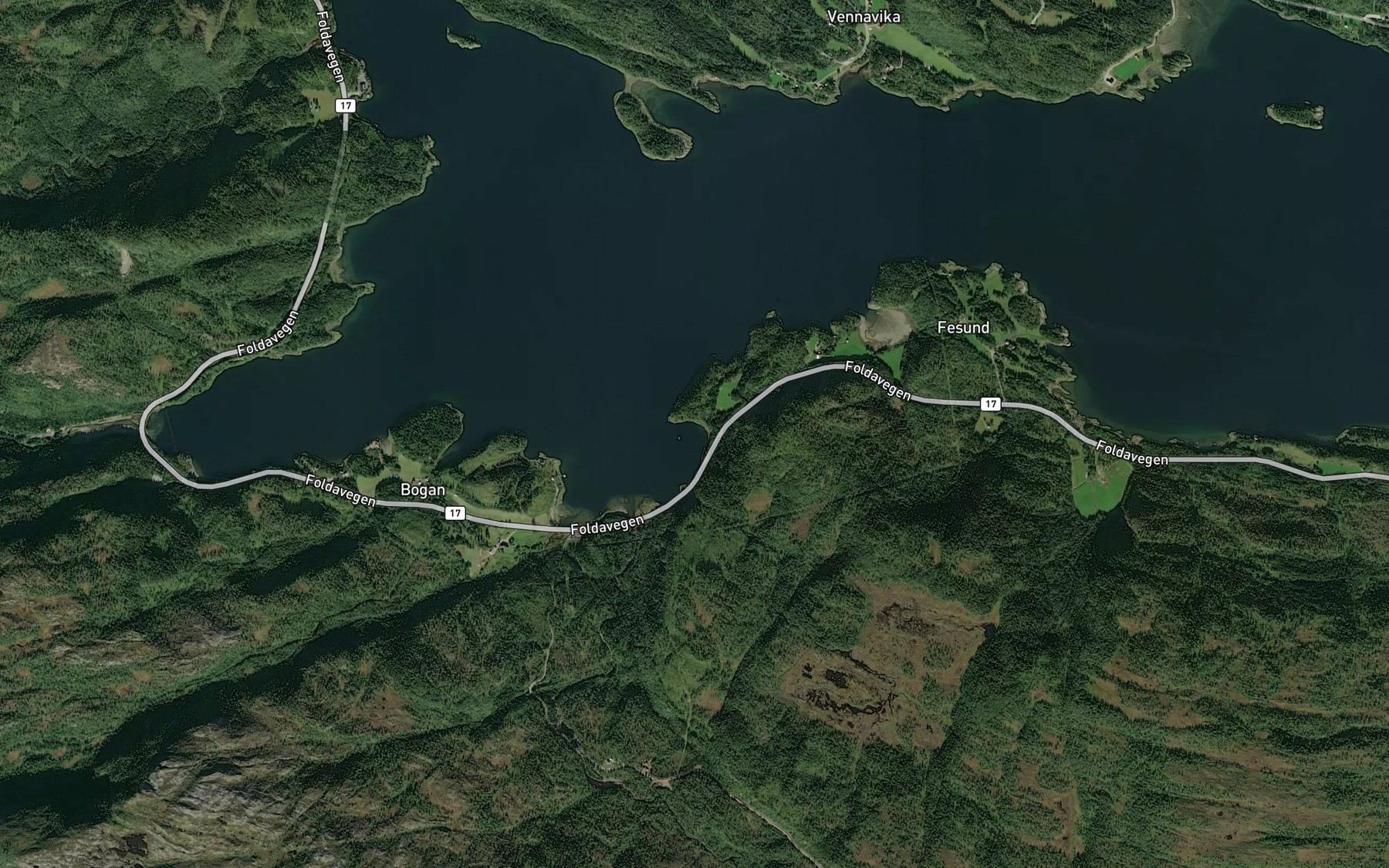 Satellite map of the Fossvika