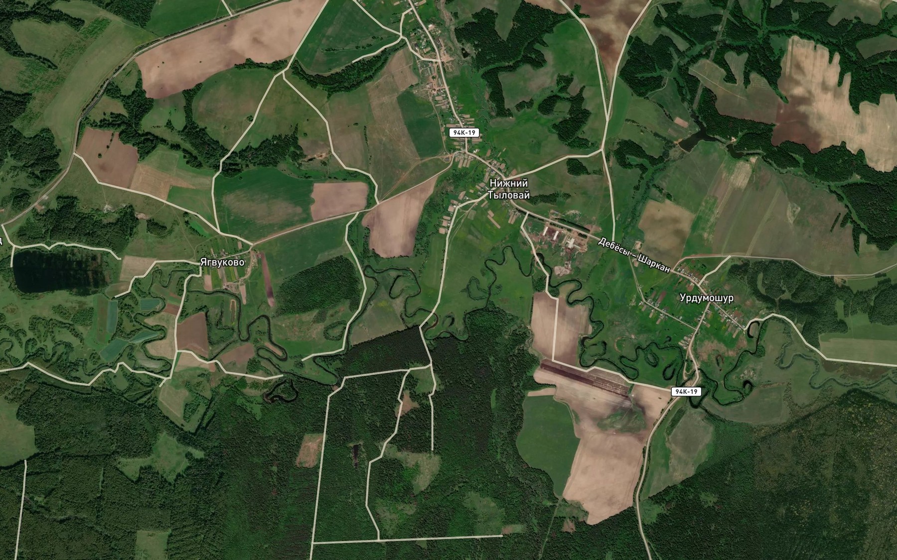 Satellite map of the Tylovayka
