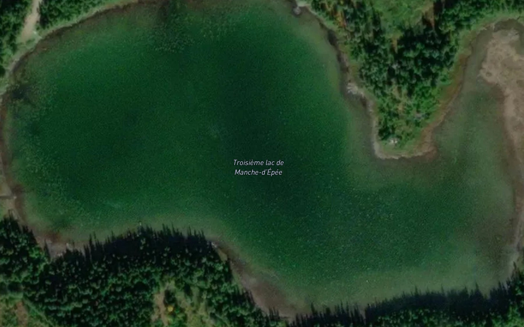 Satellite map of the Troisieme lac de Manche-d'Epee
