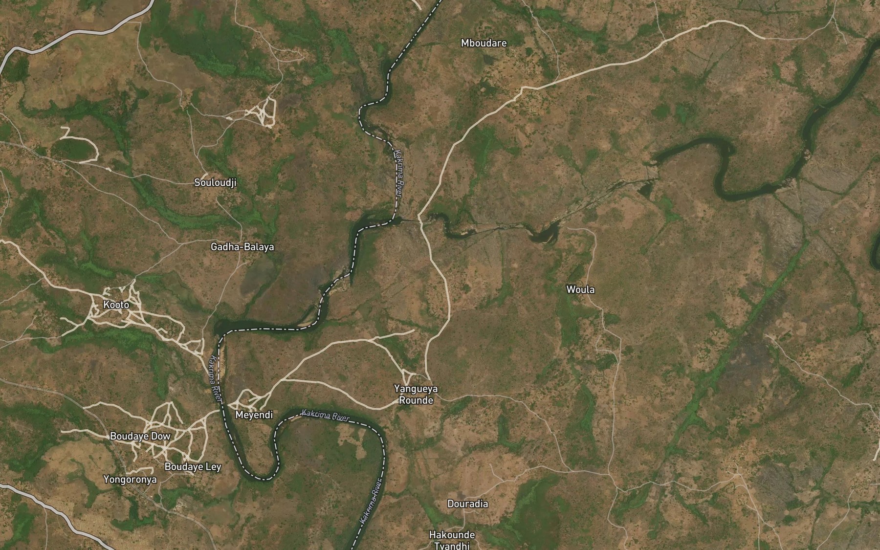 Satellite map of the Kokoulo