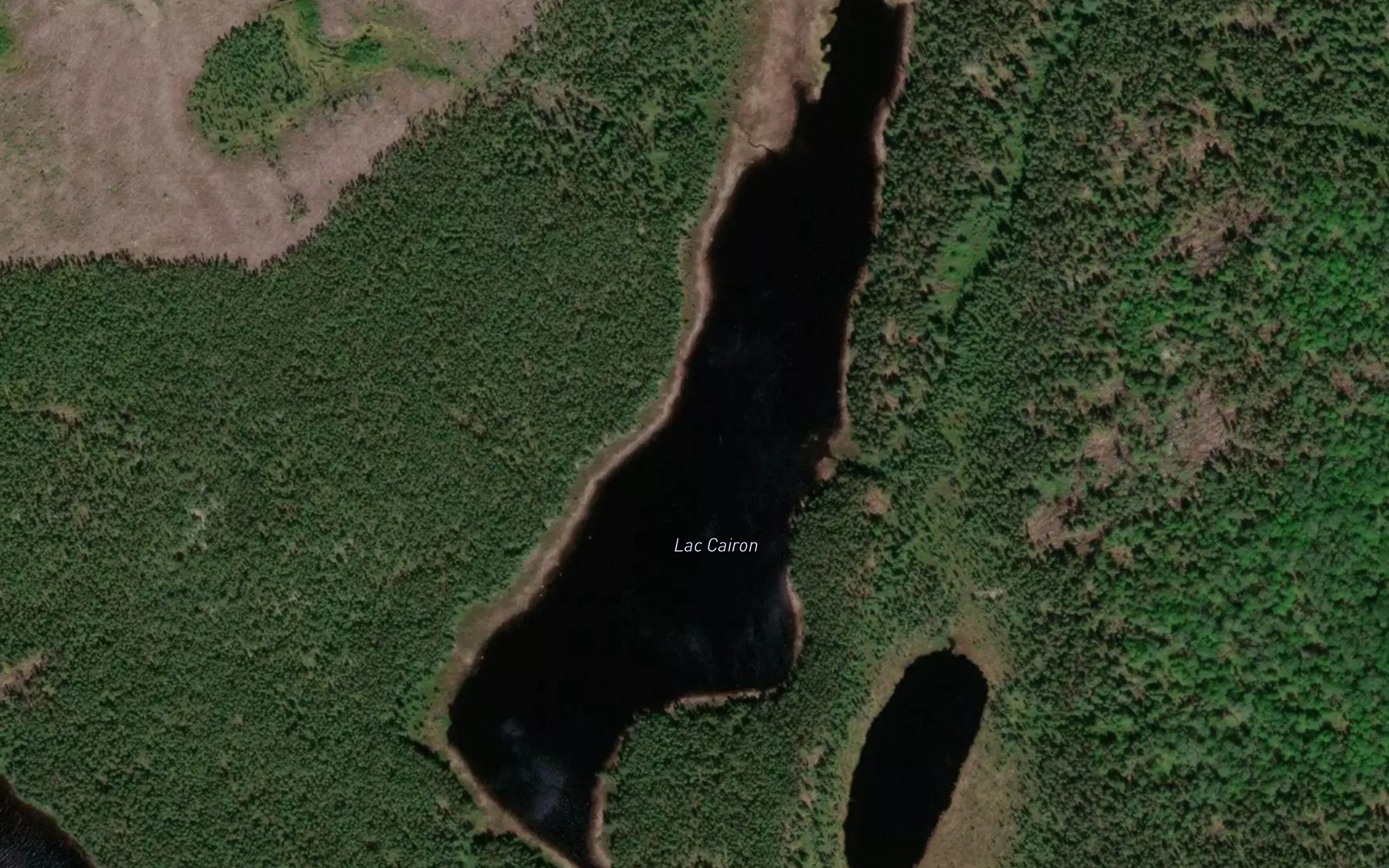 Satellite map of the Lac Cairon