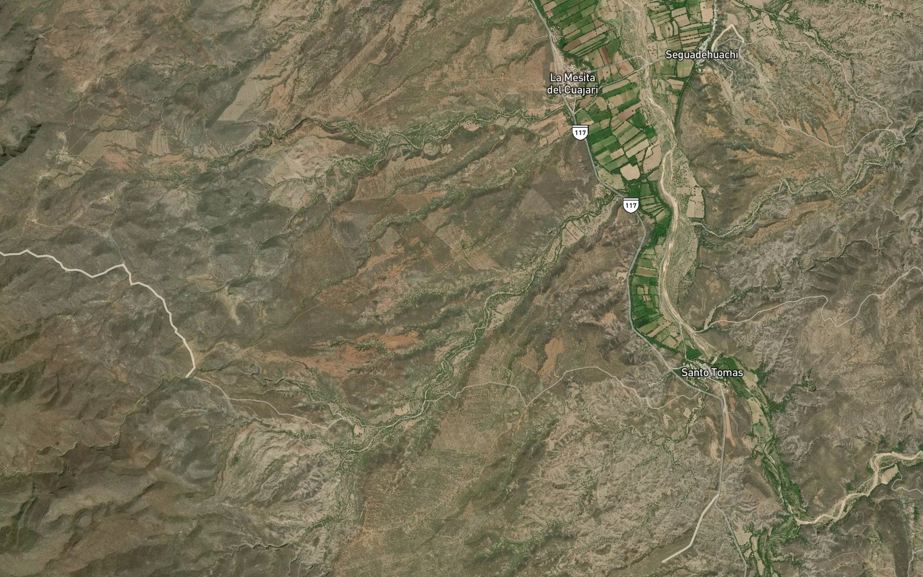 Satellite map of the Canada Colorado