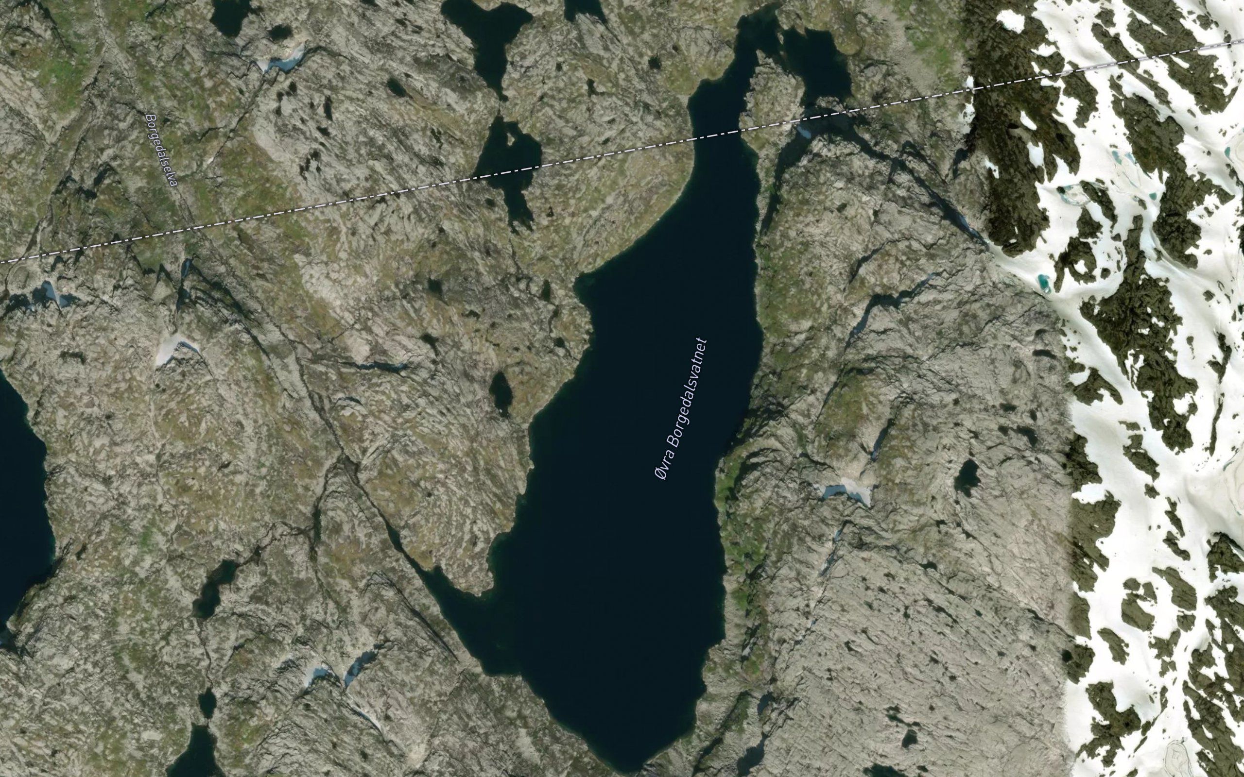 Borgedalsvatnet,ovre
