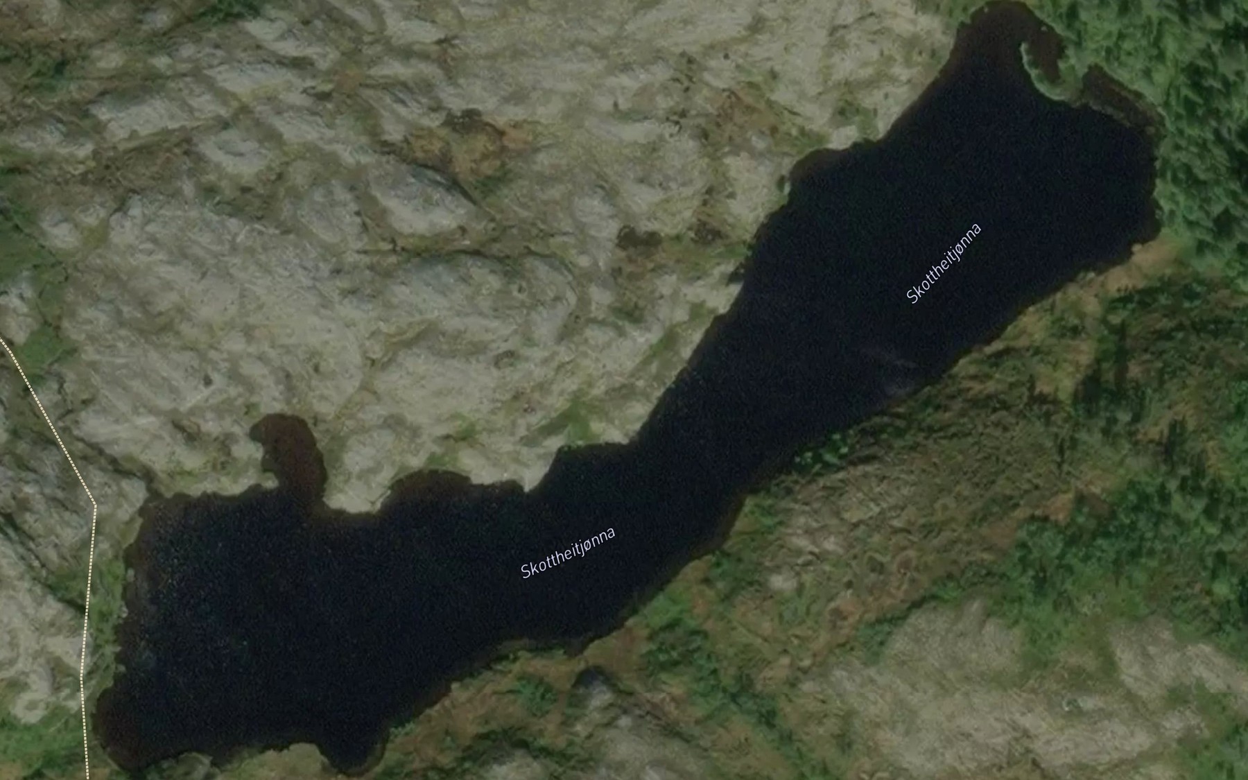 Satellite map of the Skottheitjonna