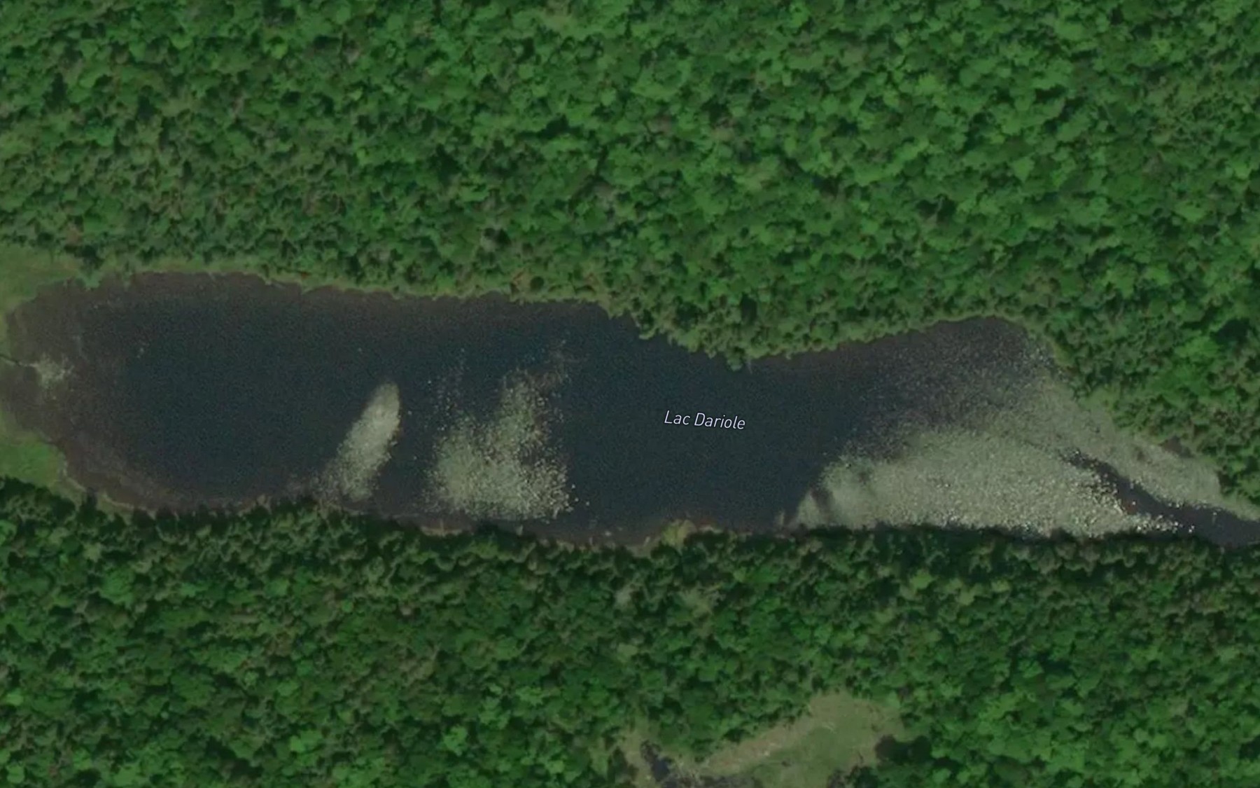 Satellite map of the Lac Dariole