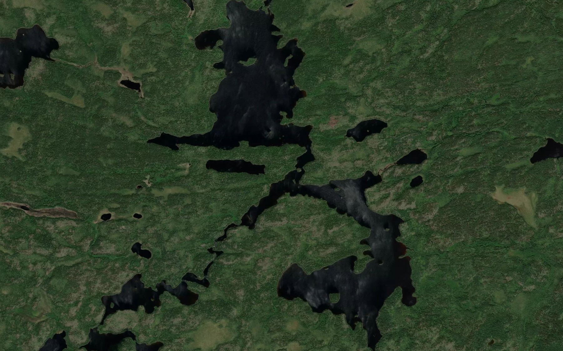 Satellite map of the Antler Lake