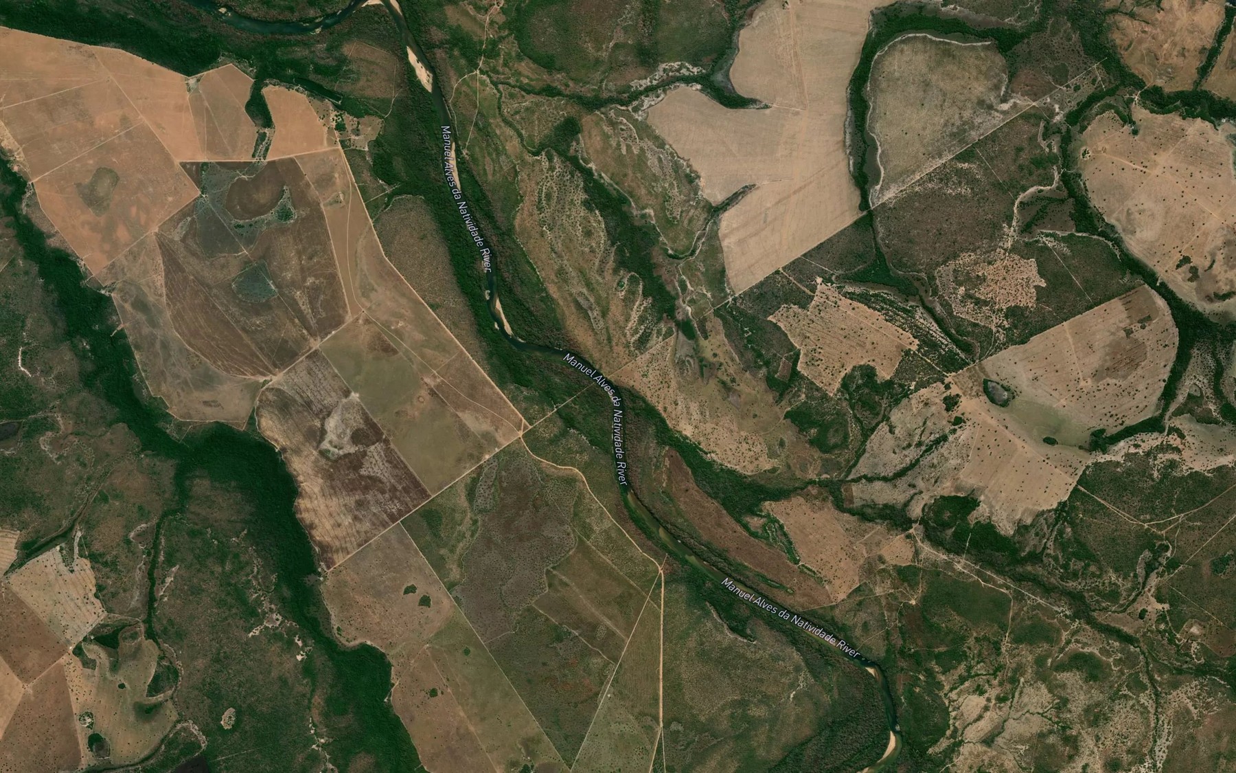 Satellite map of the Corrego Freio