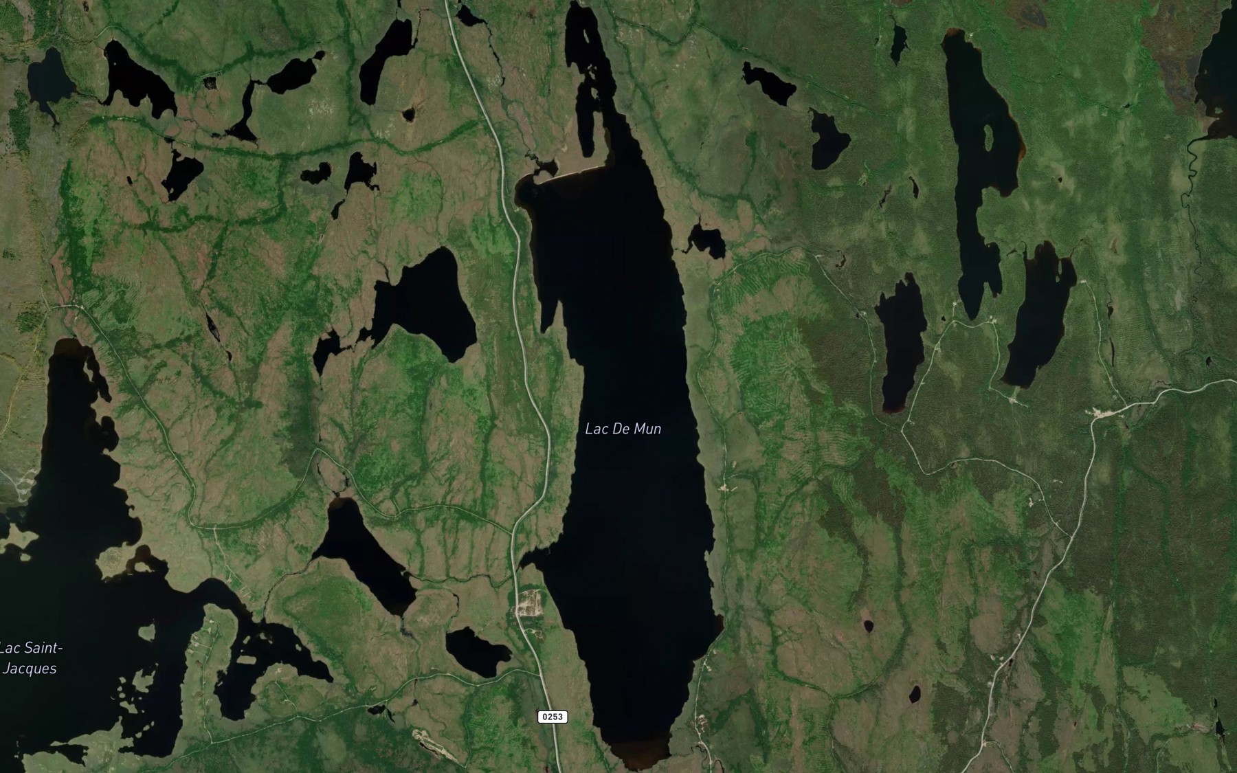 Satellite map of the Lac De Mun