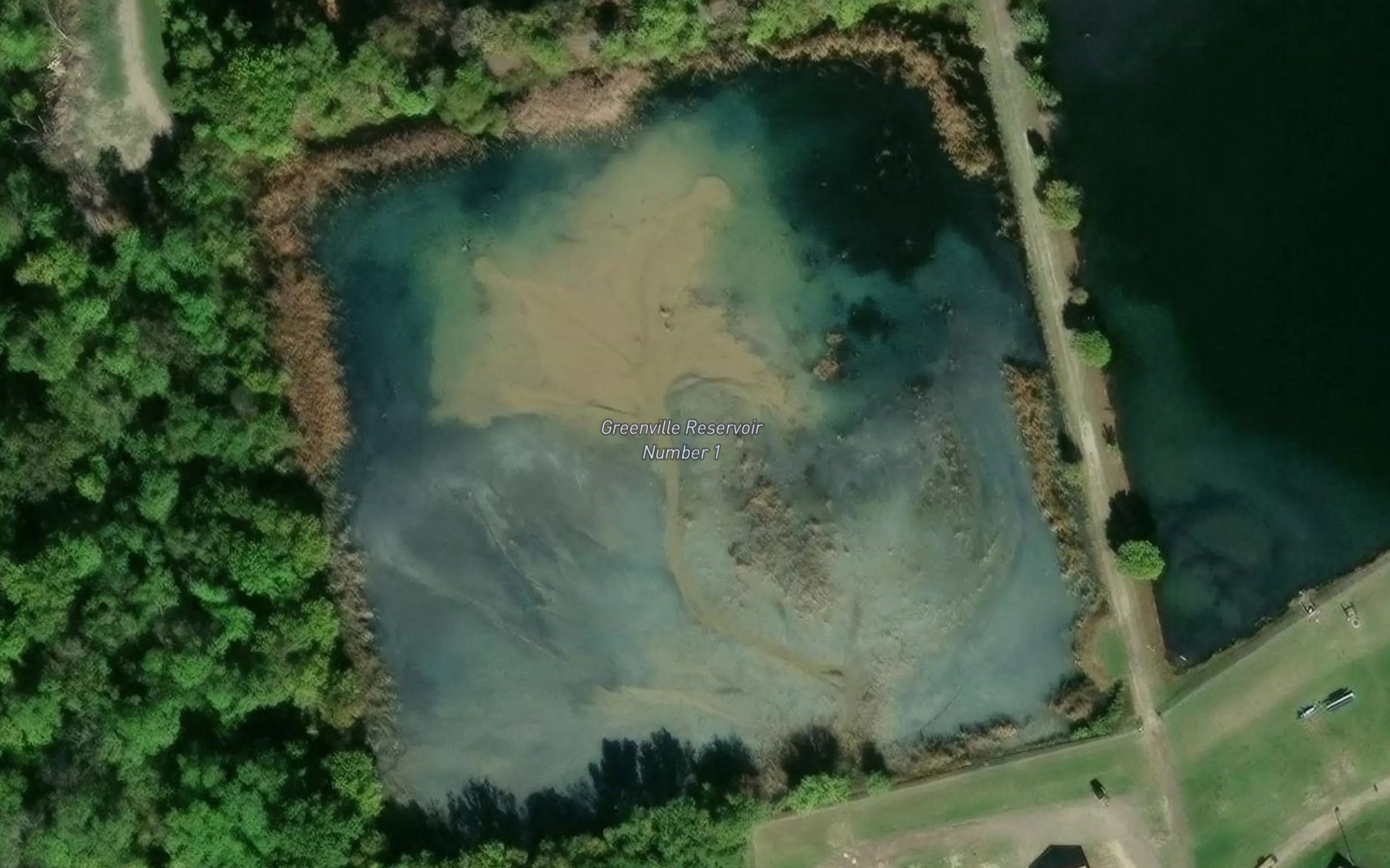 Satellite map of the Reservoir Number One