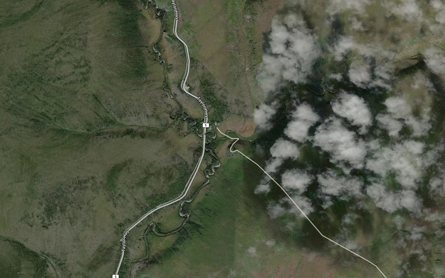 Satellite map of the Liberty Fork