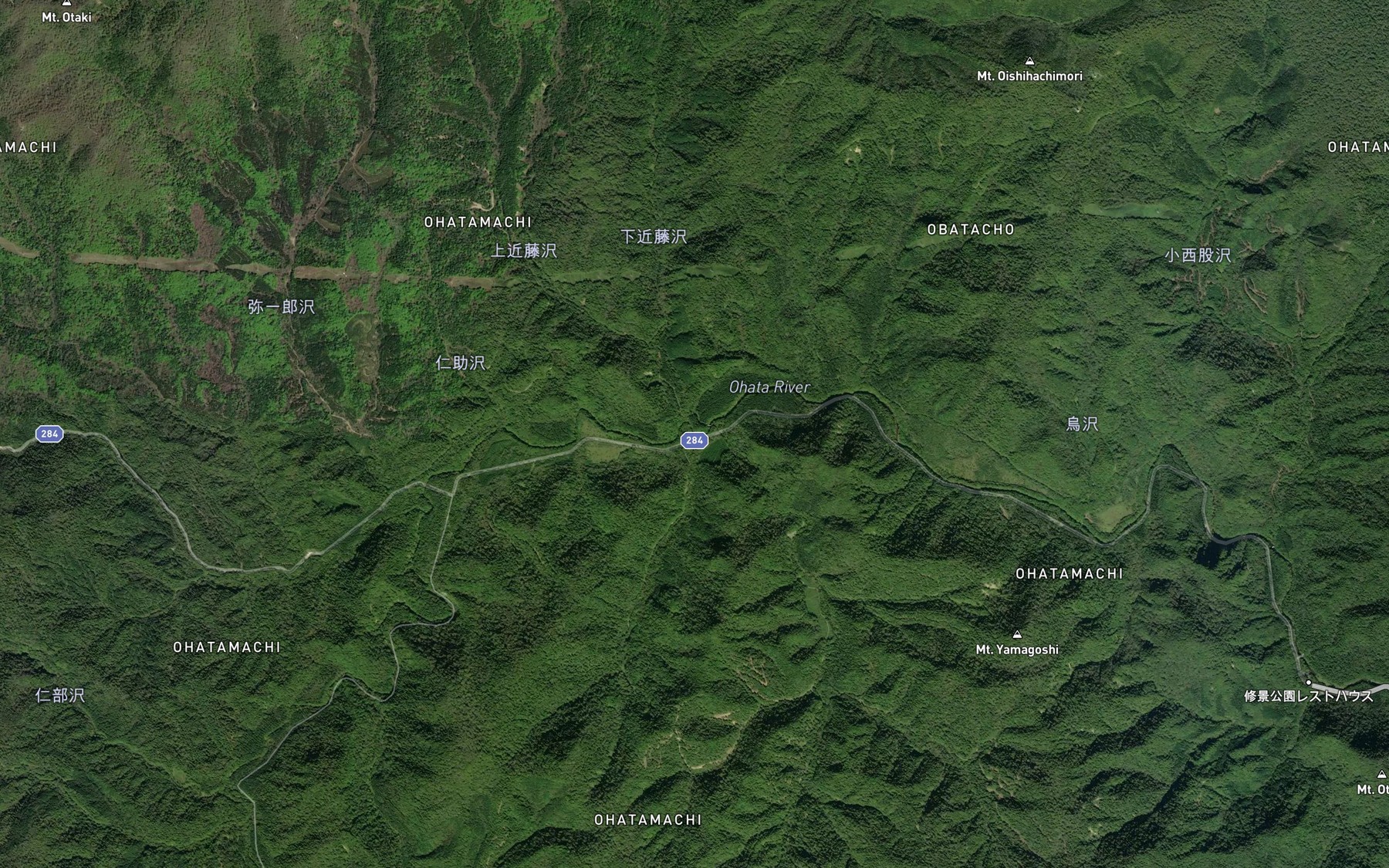 Satellite map of the Shin'uemon Gawa