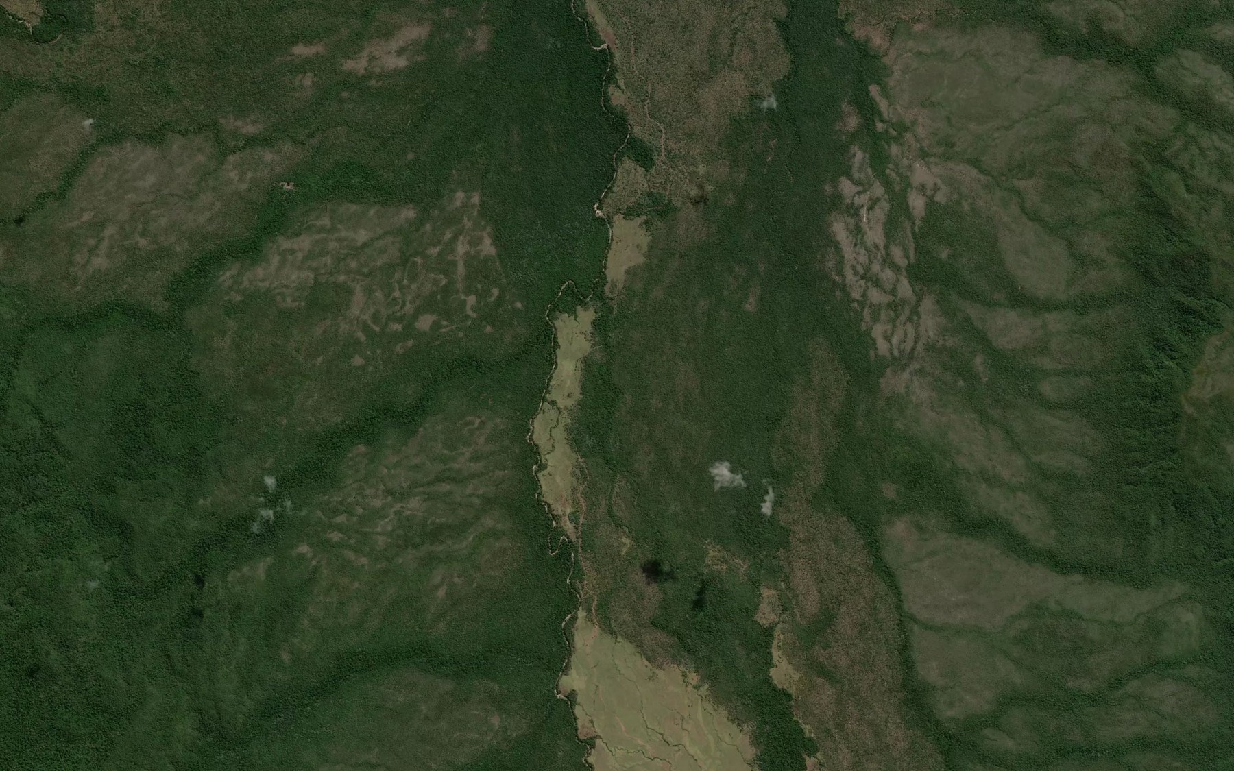 Satellite map of the Serpent Creek