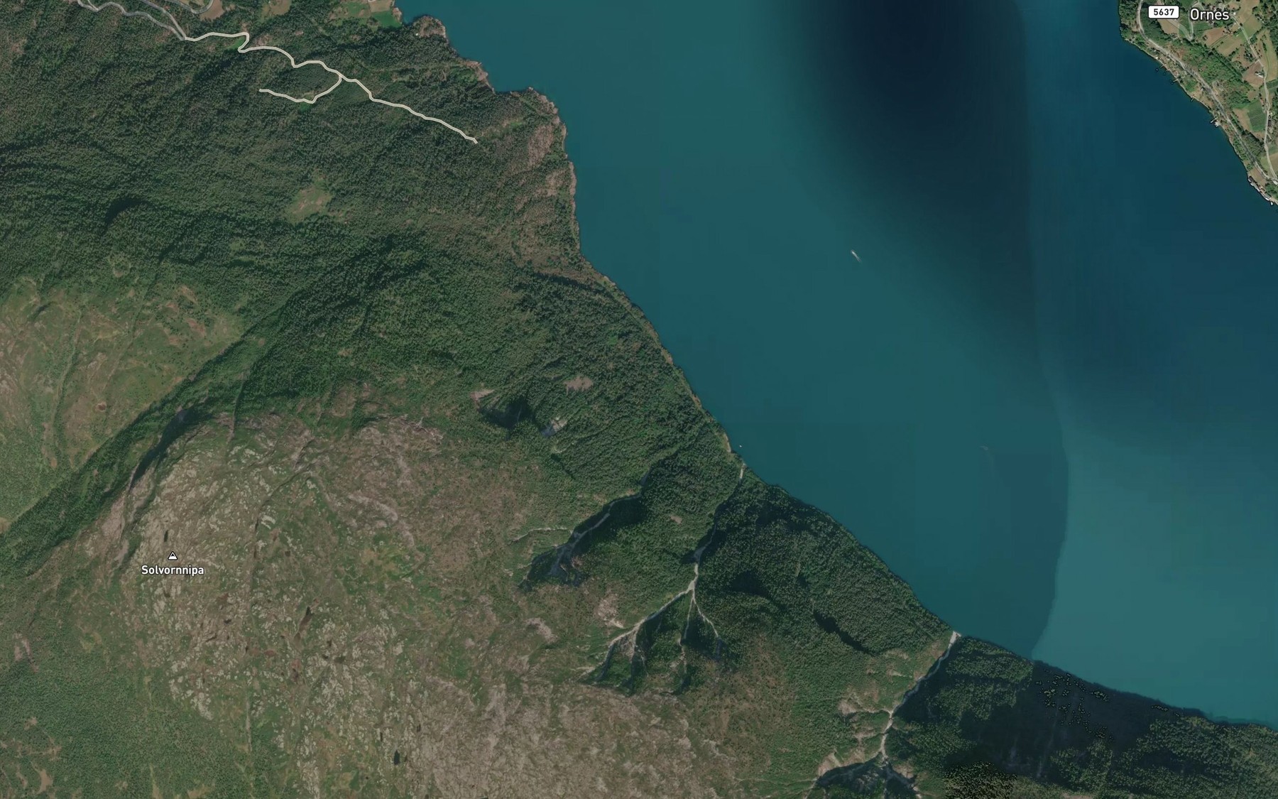 Satellite map of the Nysteinsgrovi
