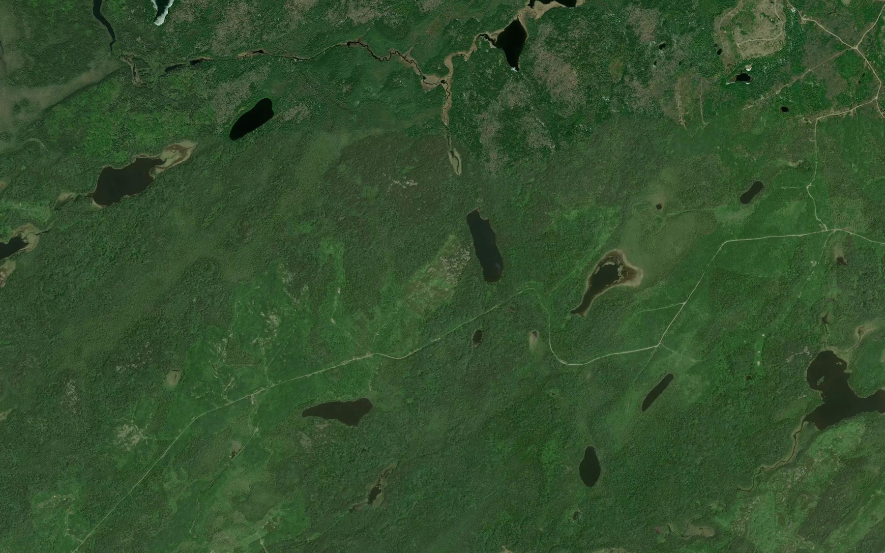 Satellite map of the Edgewood Creek