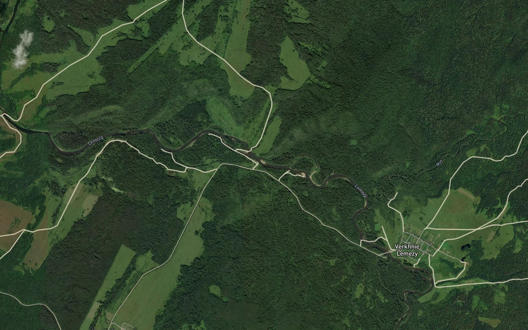 Satellite map of the Belish