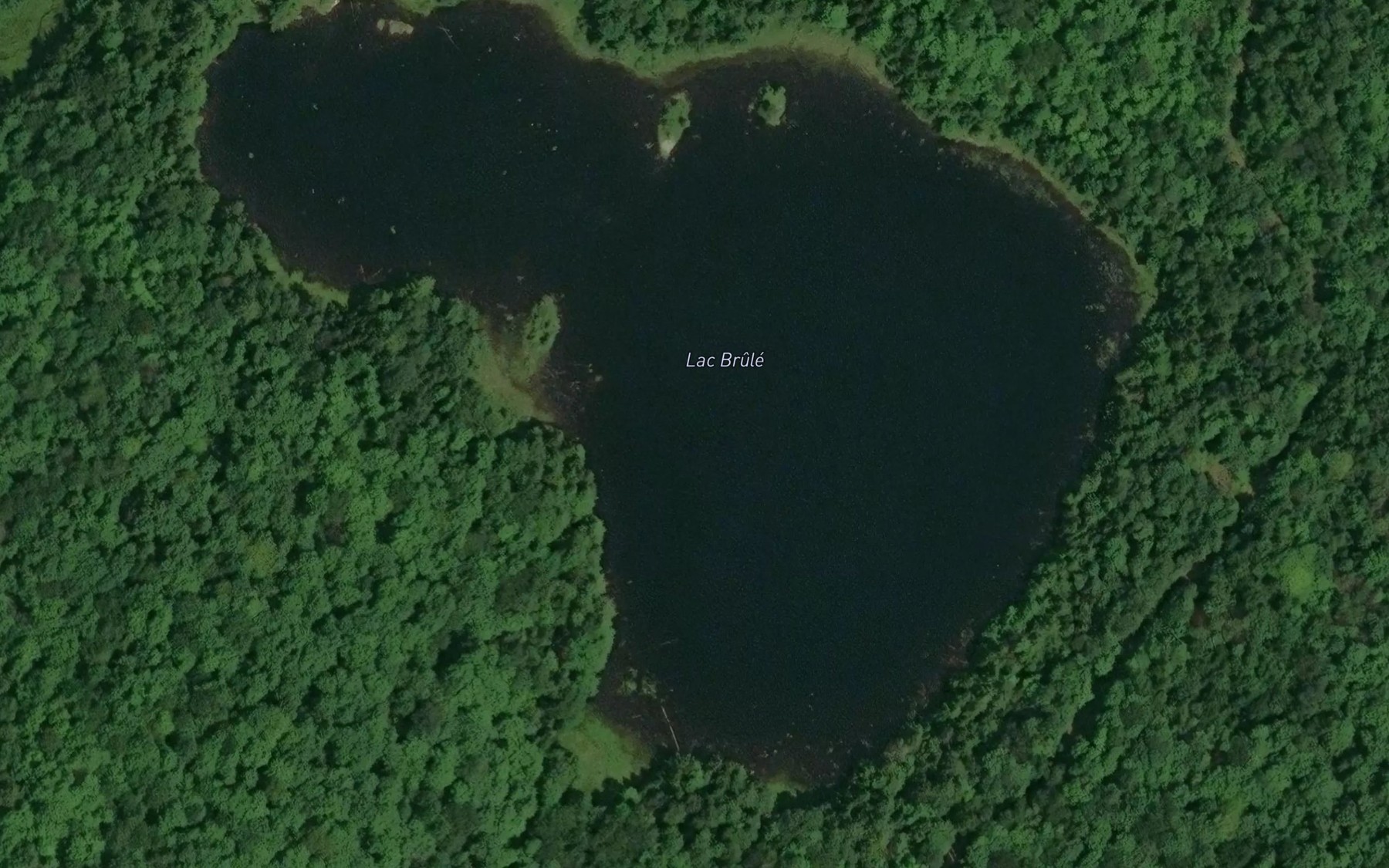 Satellite map of the Lac Brule