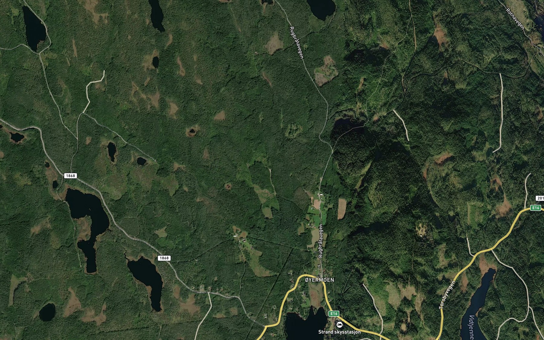 Satellite map of the Vestjordbekken