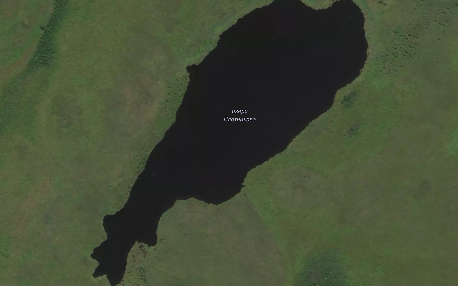 Satellite map of the Ozero Plotnikova