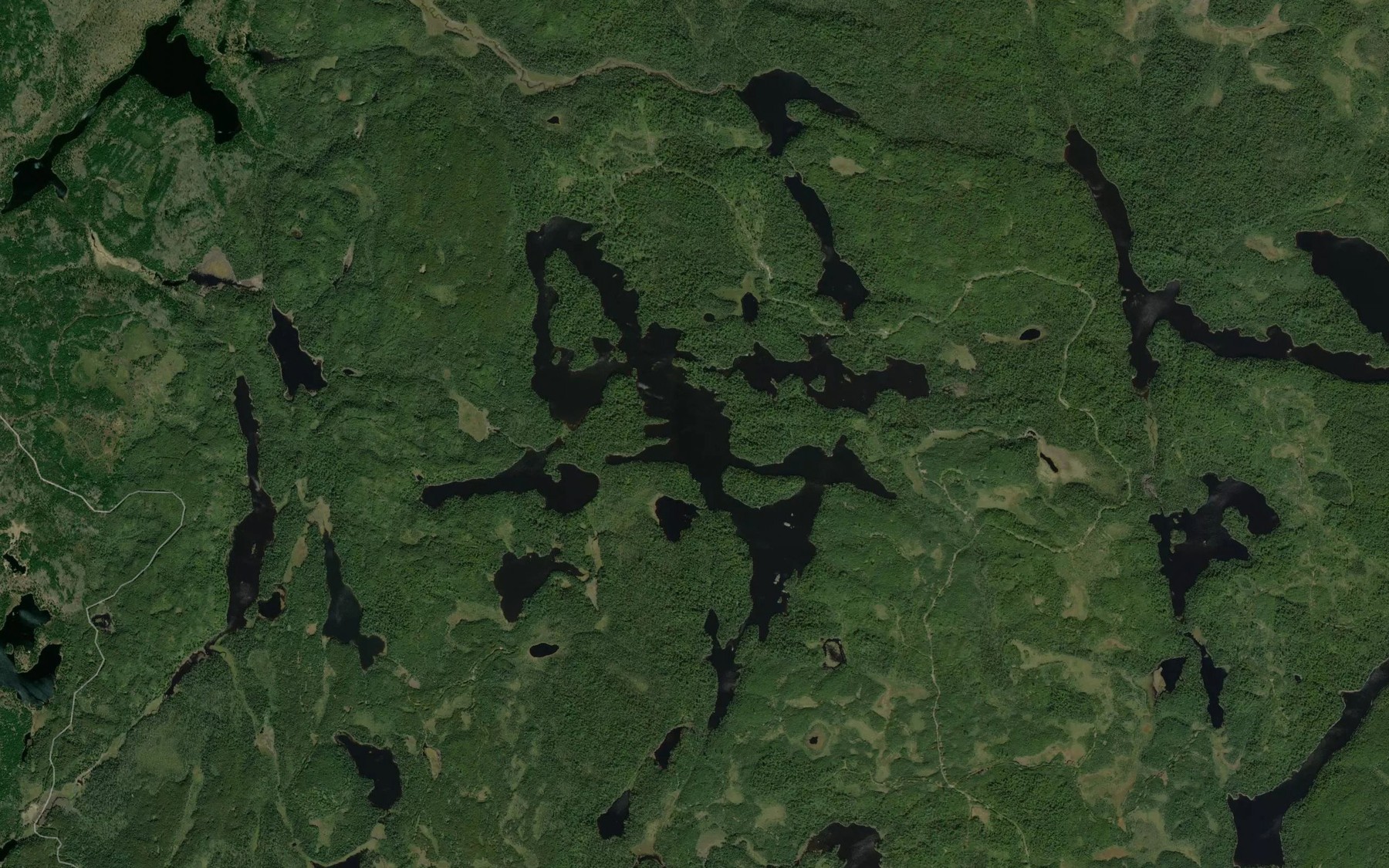 Satellite map of the Nemiman Lake