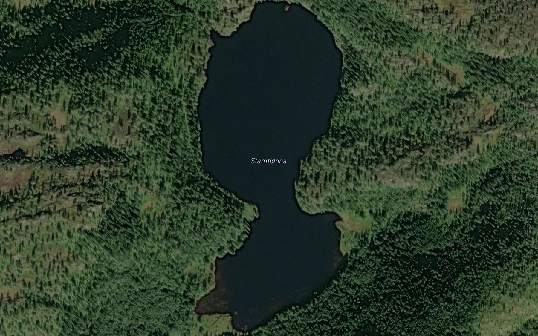 Satellite map of the Stamtjorna