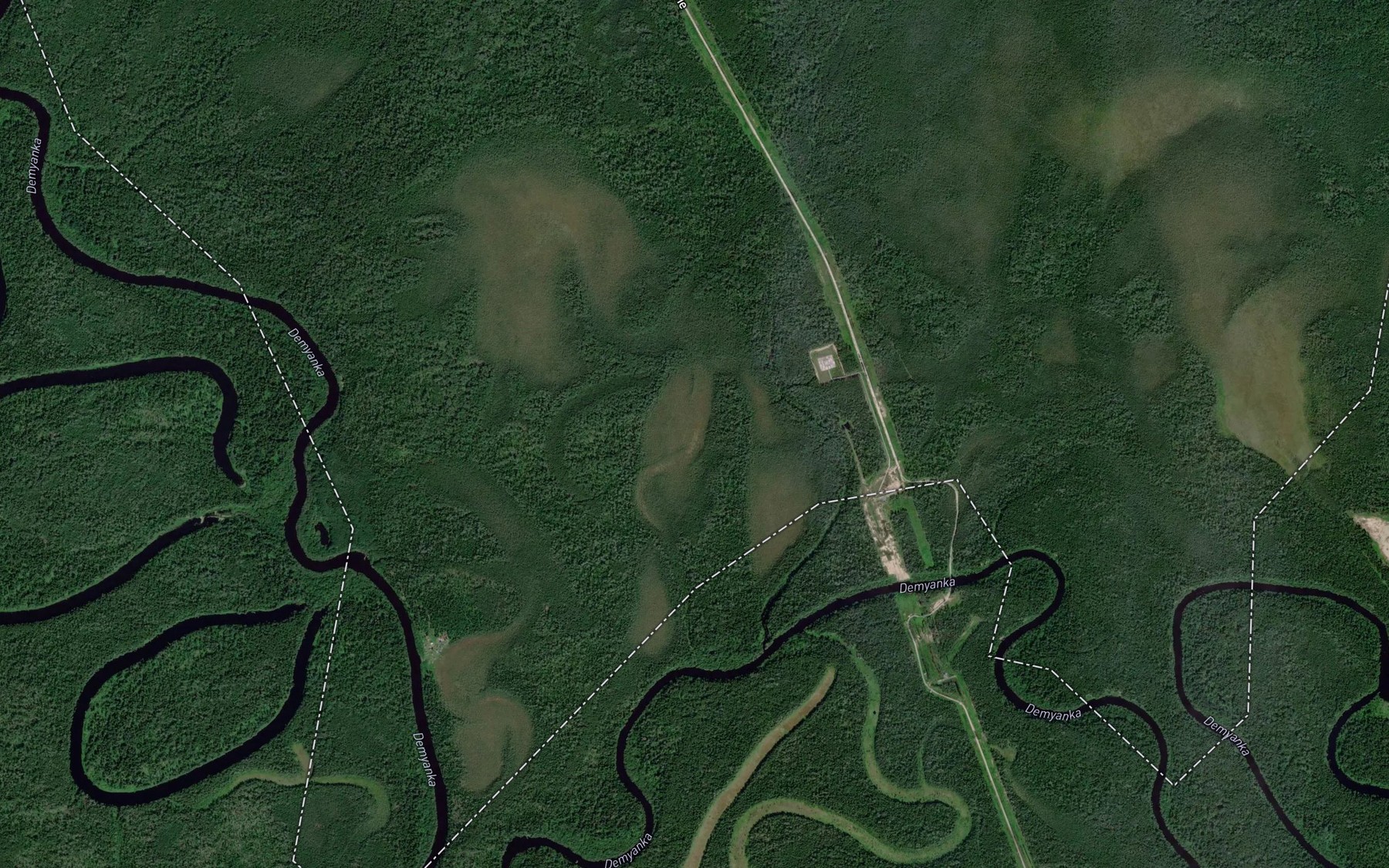 Satellite map of the Urna