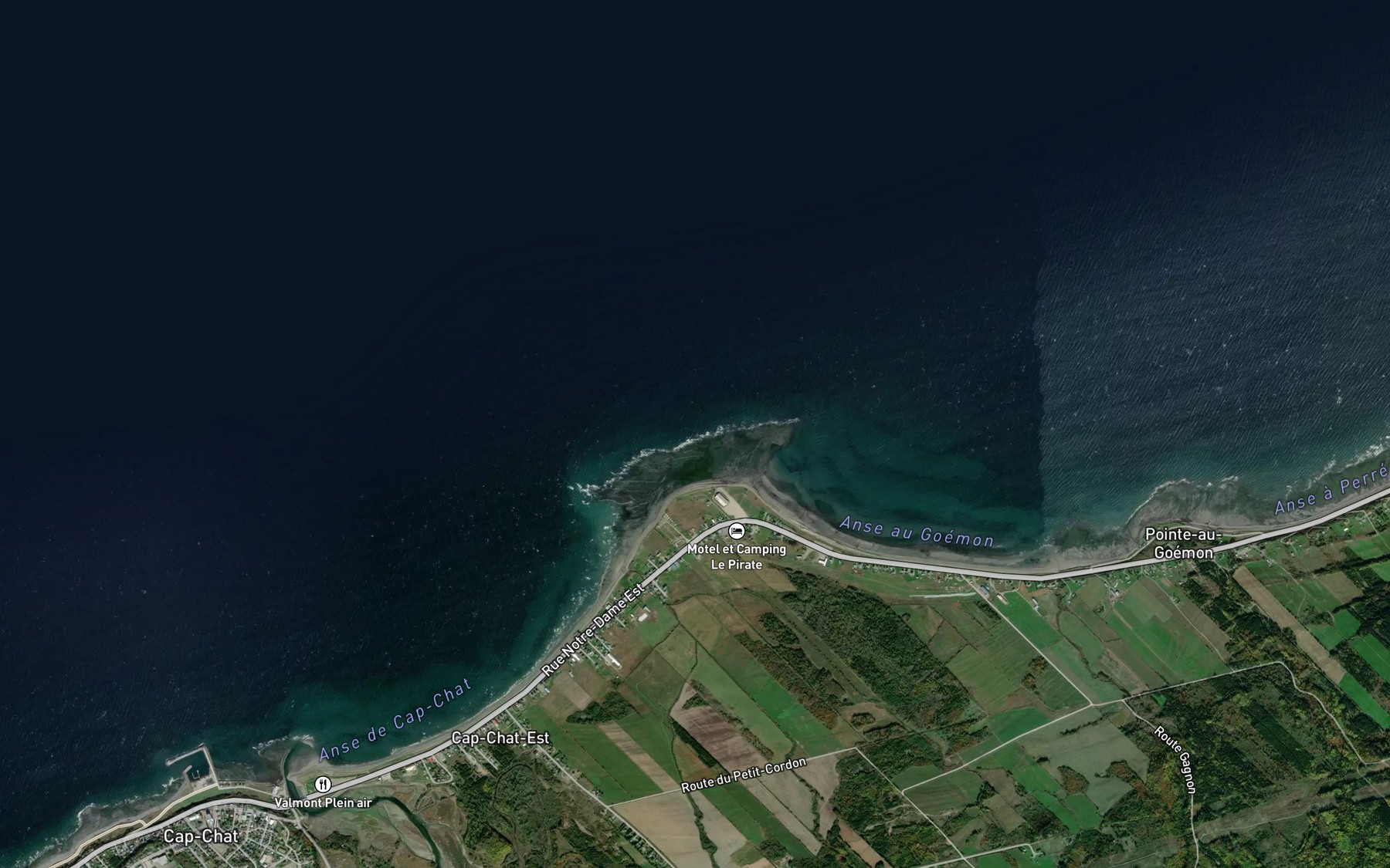 Satellite map of the Cours d'eau Isidore-Pelletier