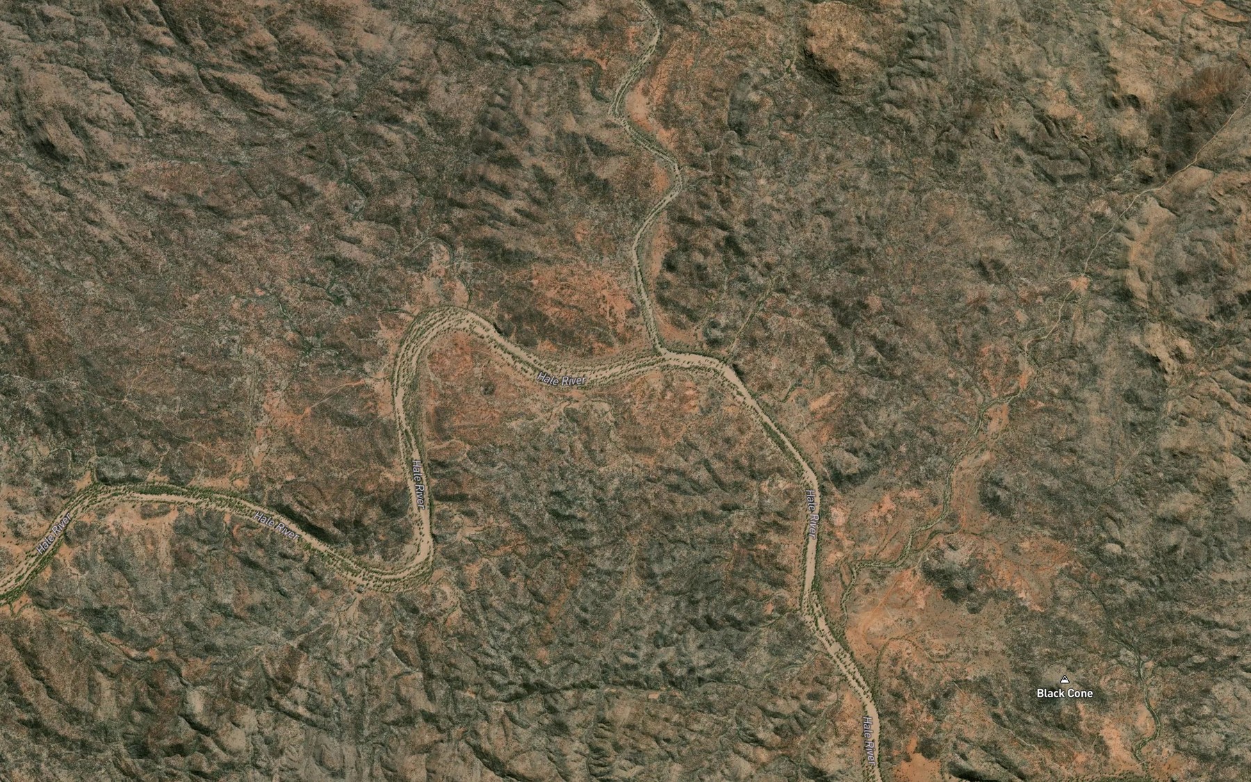 Satellite map of the Florence Creek