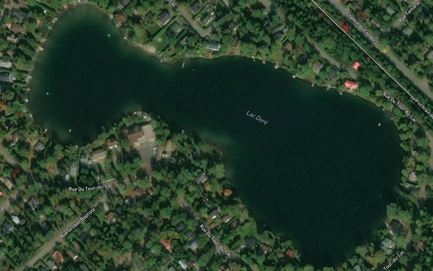 Satellite map of the Lac Dore