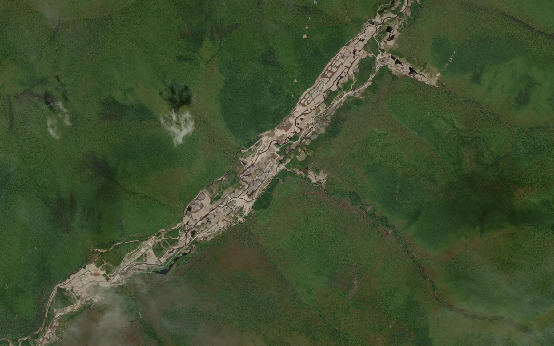 Satellite map of the Arka