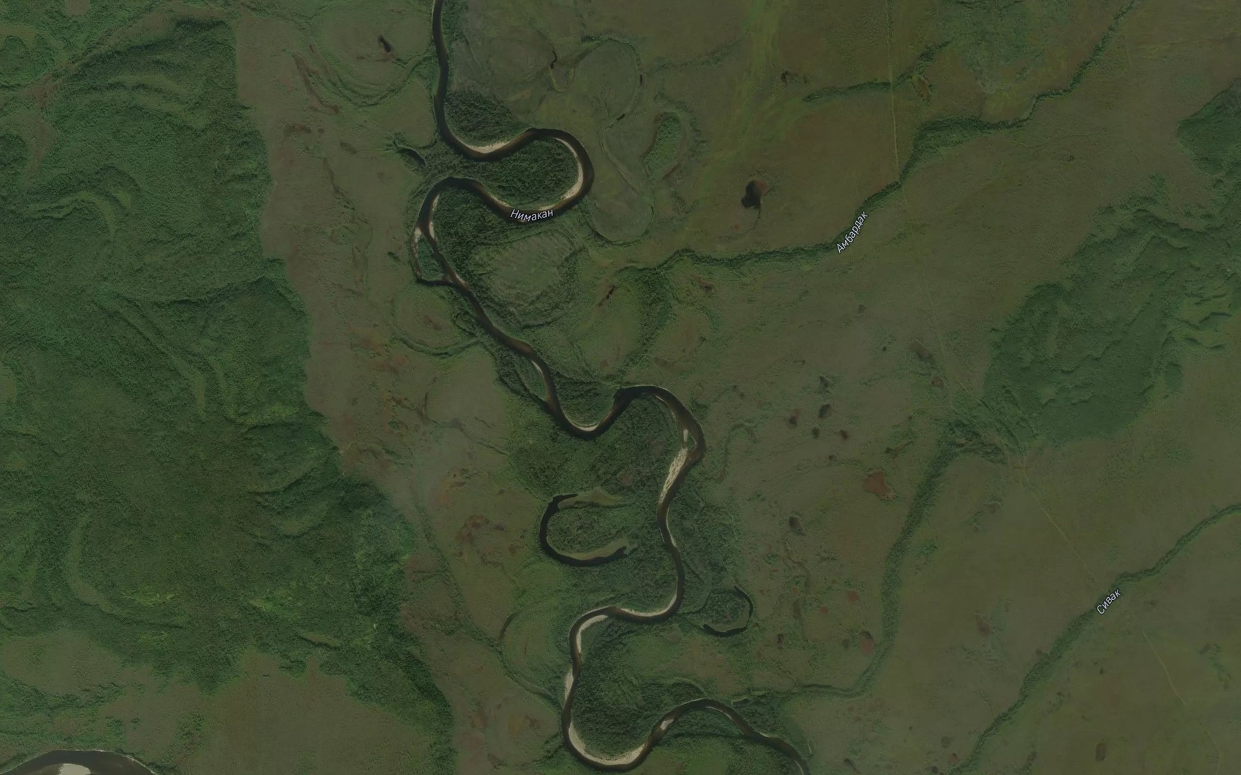Satellite map of the Ambardak