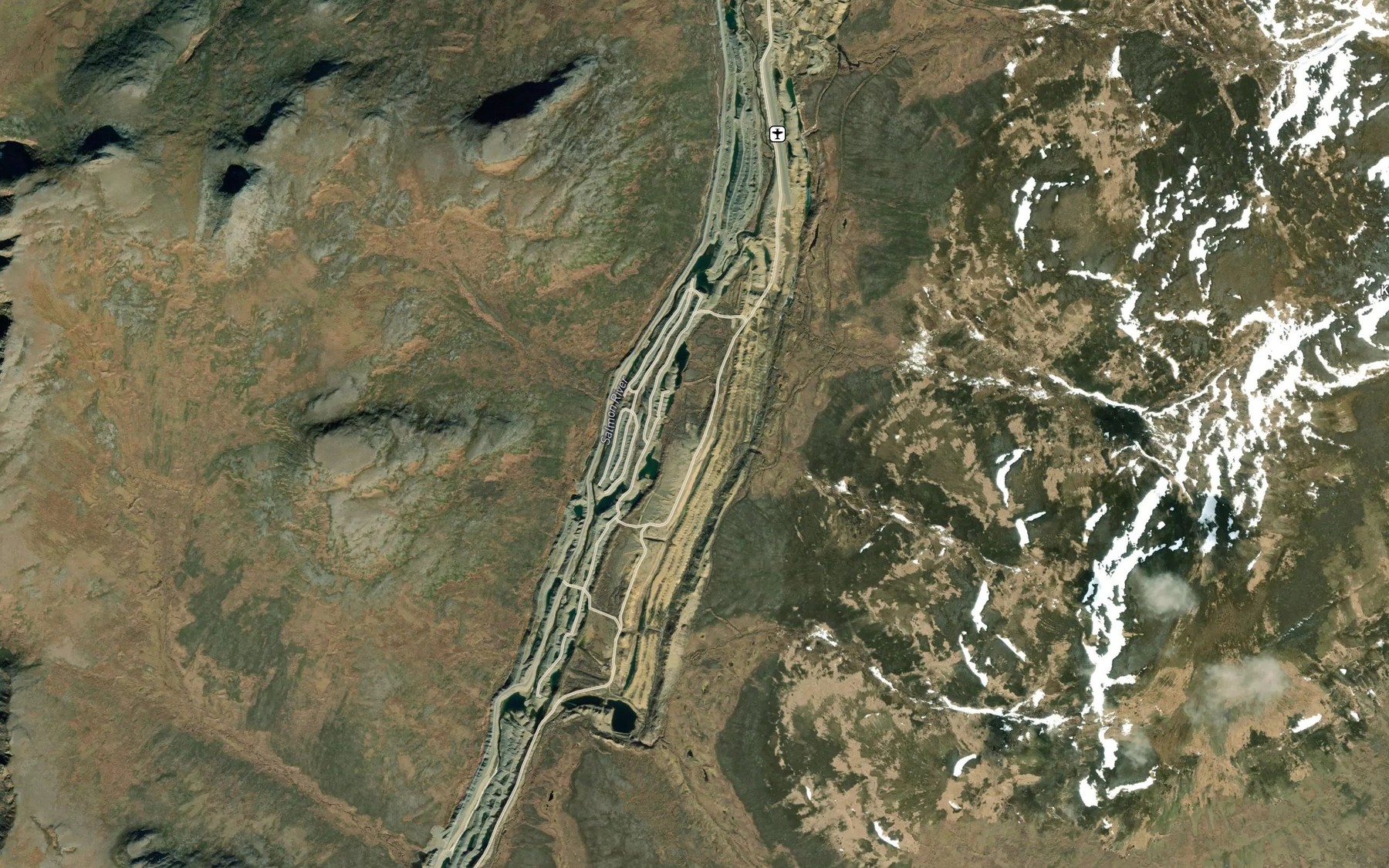 Satellite map of the Anita Creek