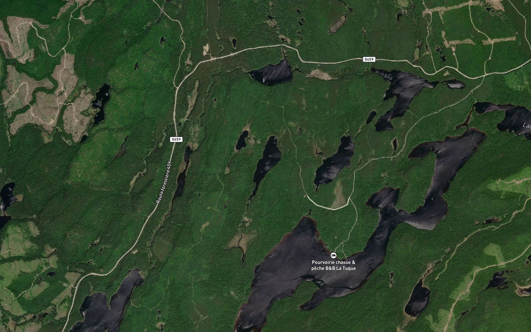 Satellite map of the Lac de la Boussole