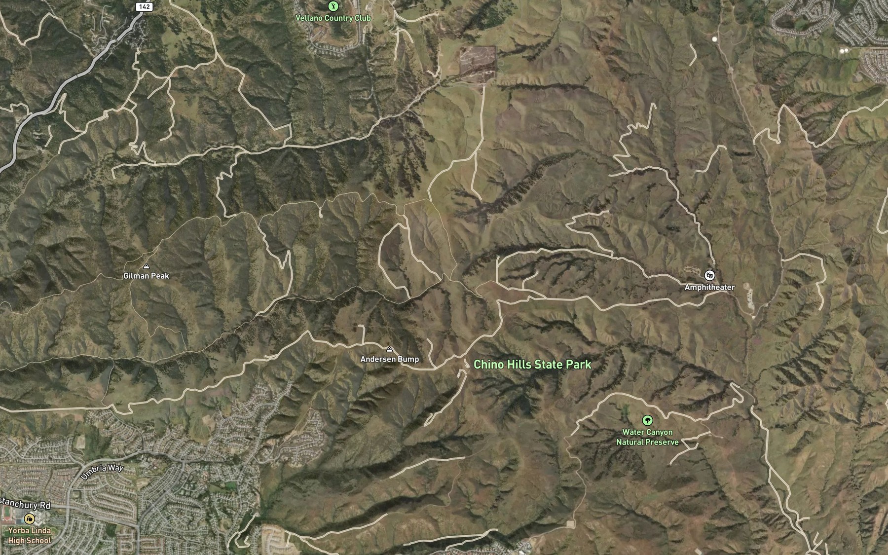 Satellite map of the McDermont Spring