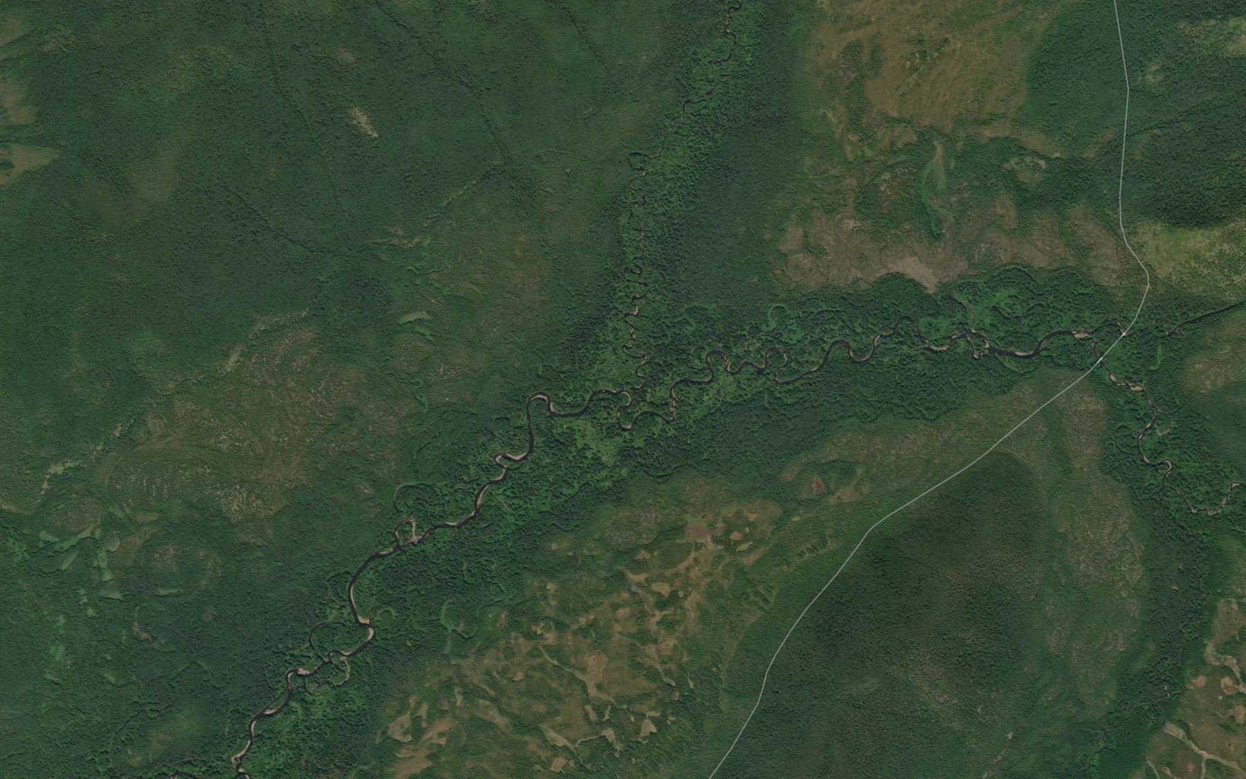 Satellite map of the Adyakil'
