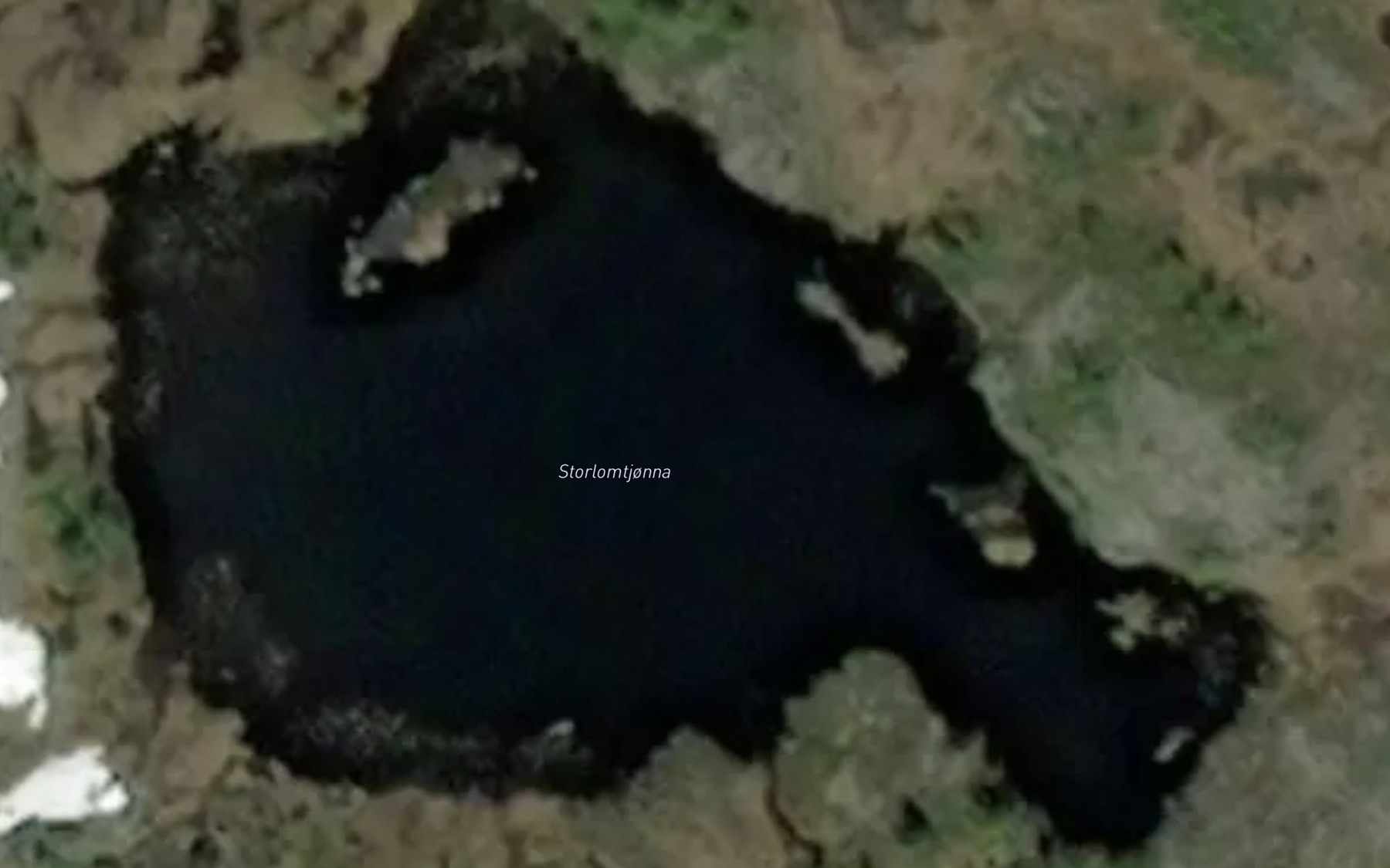 Satellite map of the Lomtjorna,store