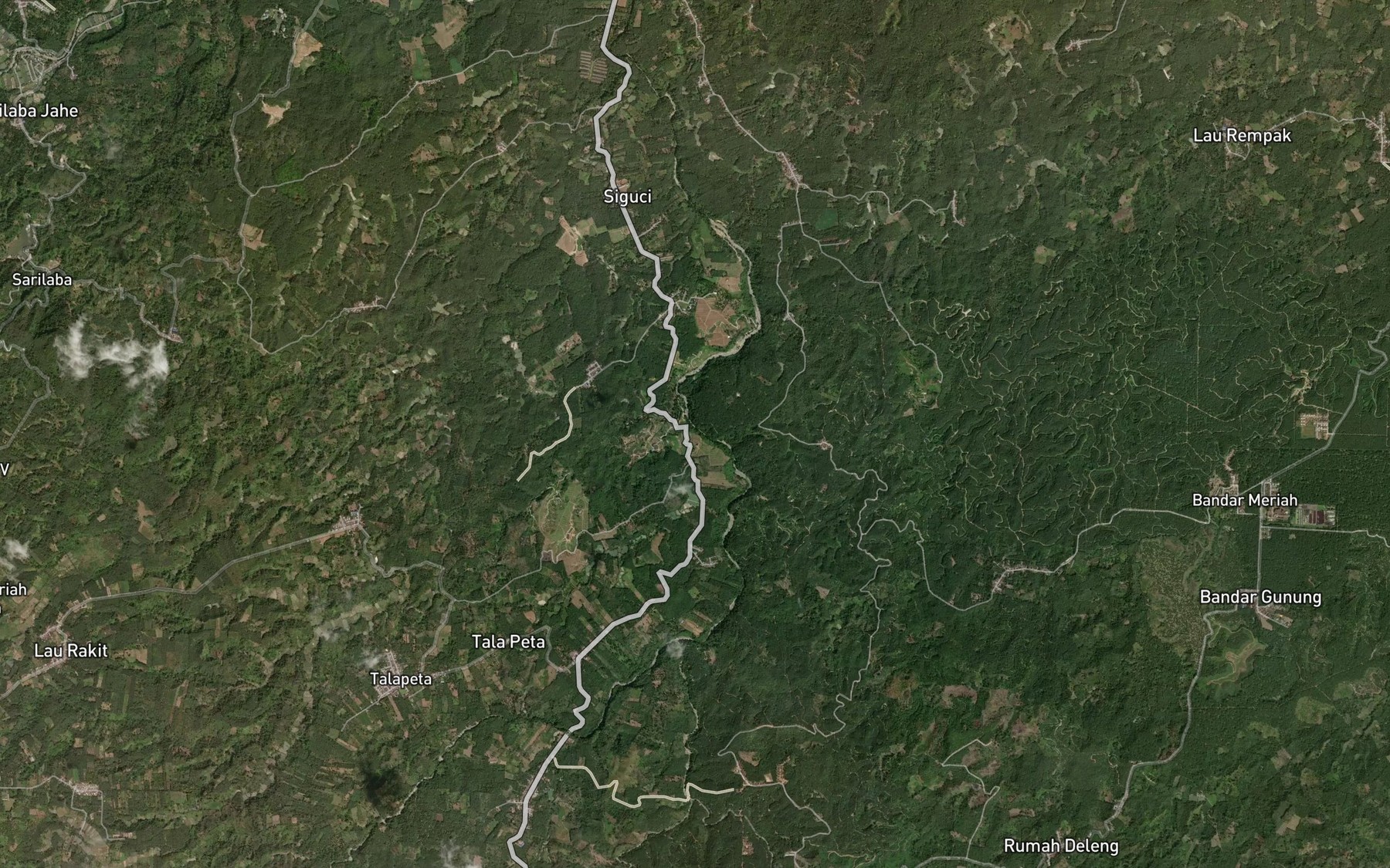 Satellite map of the Lau Bampu