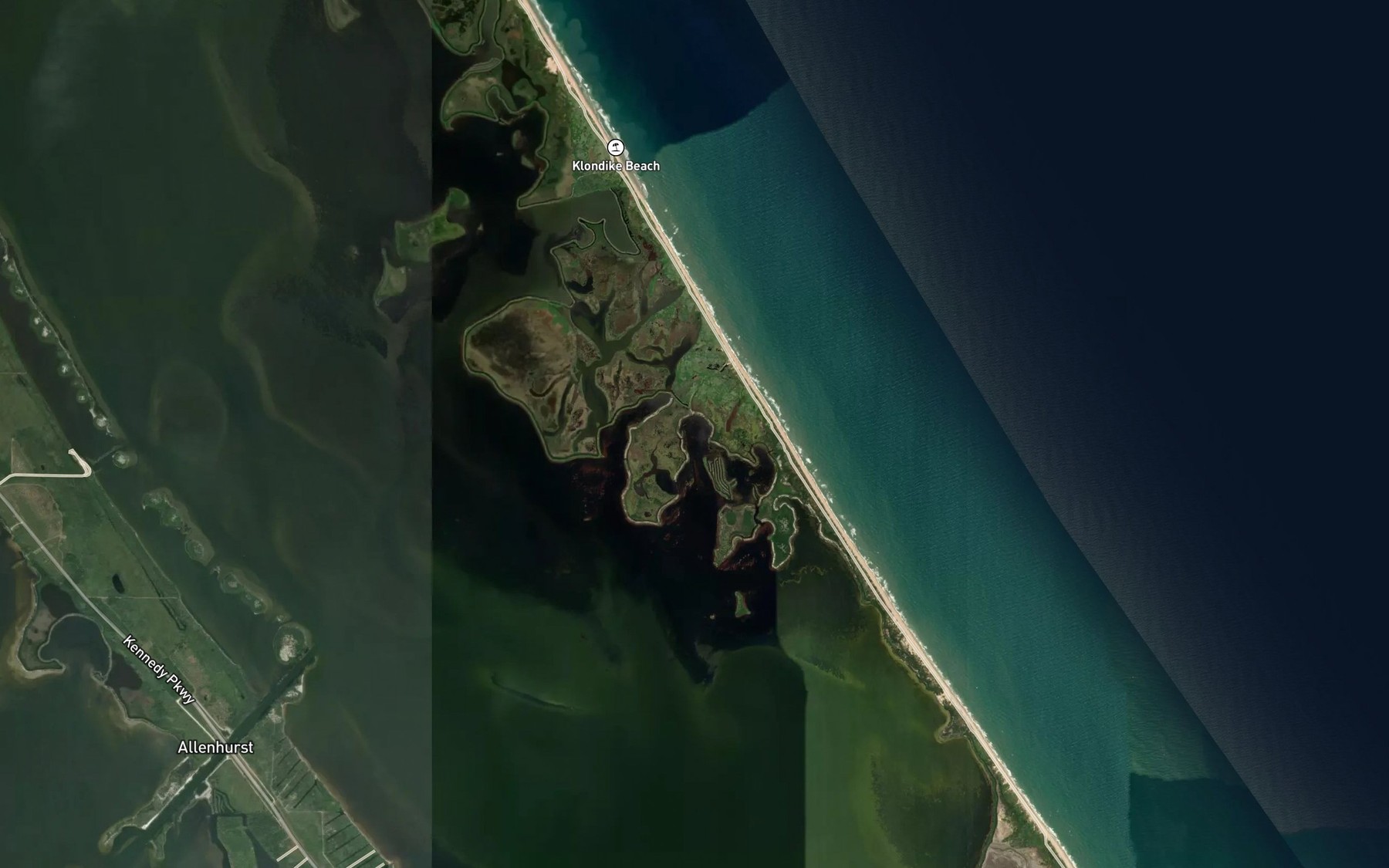 Satellite map of the Widgeon Bay