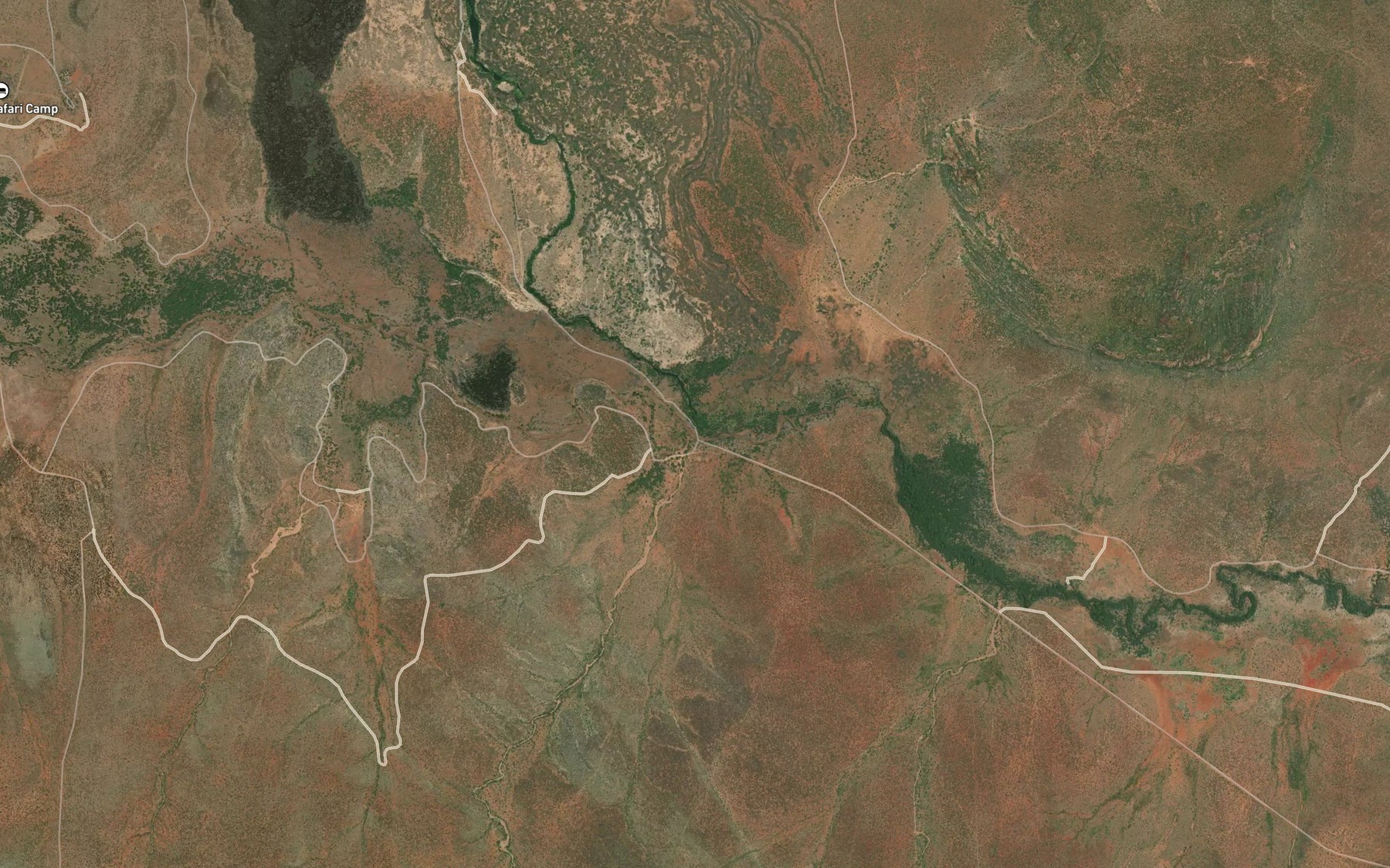 Satellite map of the Mzima